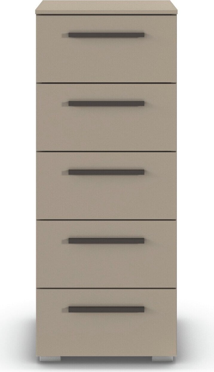 rauch Schubkastenkommode »Highboard Sideboard Kommode MONTCLAR Frontauswahl Dekor/Hochglanz/Glas« in 2 Breiten: 40 oder 80 cm / Höhe 100 cm, inkl. Soft-Close-Funktion,  mit 5 geräumigen Schubladen, viele Griffvarianten MADE IN GERMANY