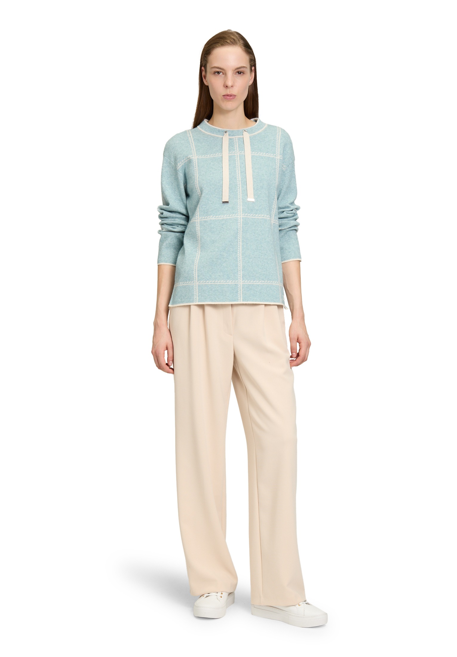 Betty Barclay Strickpullover »Betty Barclay Damen Strickpullover kariert«, (1 tlg.), Jacquard