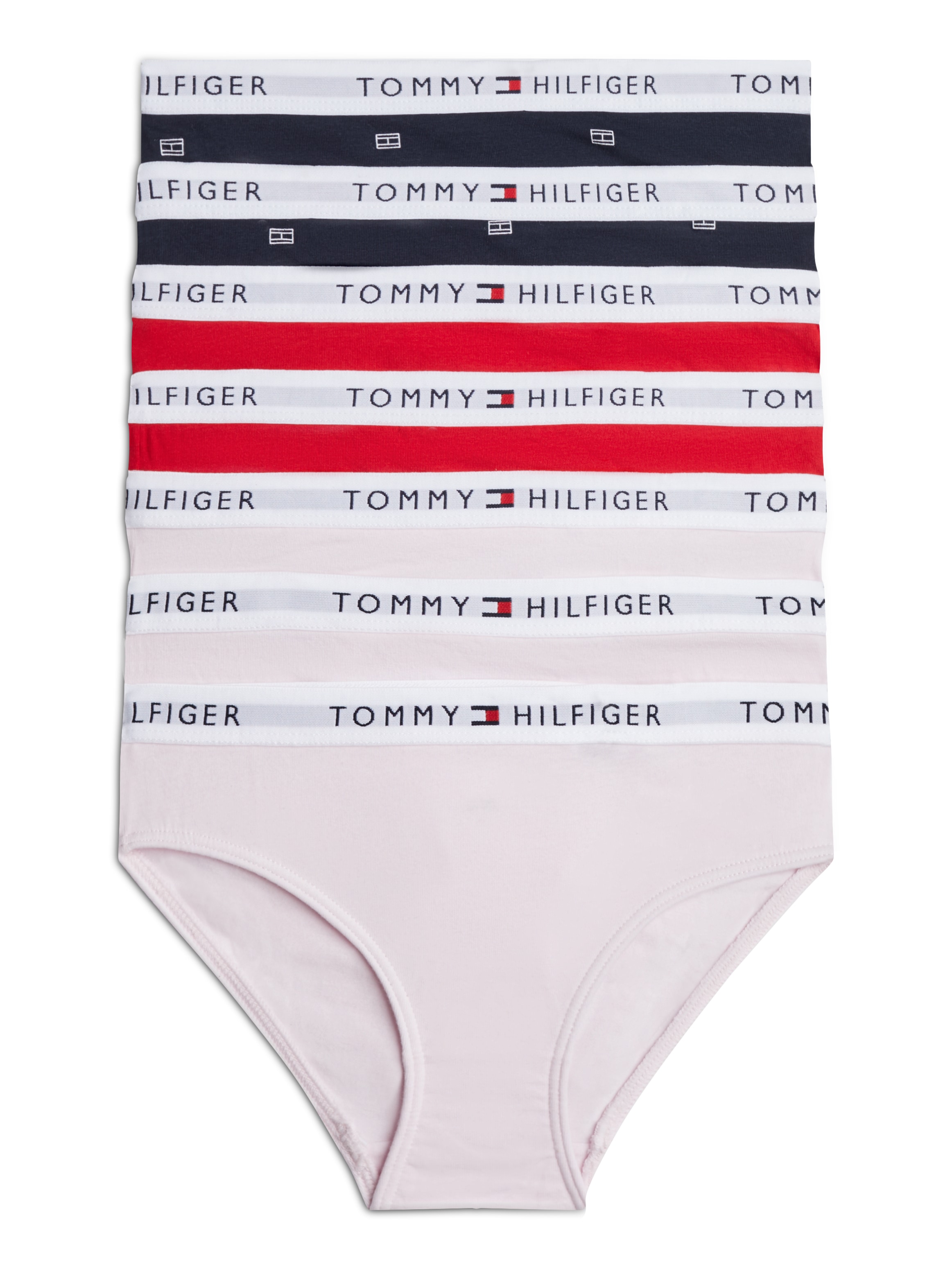 Tommy Hilfiger Underwear Bikinislip »7PK BIKINI PRINT«, (Packung, 7 St., 7er), mit Logobund