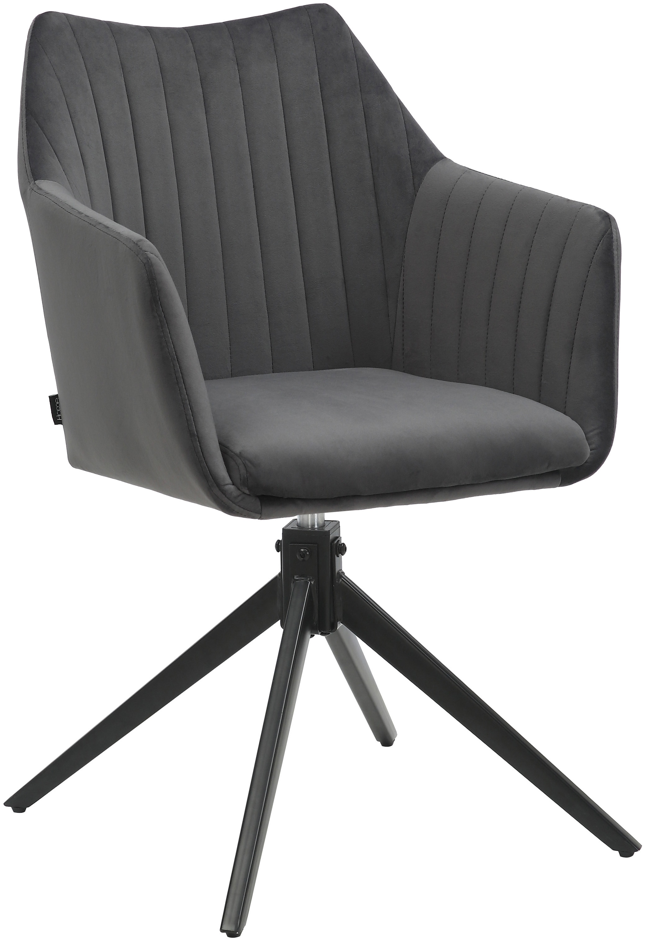 Home affaire Esszimmerstuhl »TAMPAST1, TOPSELLER!«, (Set), 2 St., Samtvelours, mit Drehfunktion 360 Grad