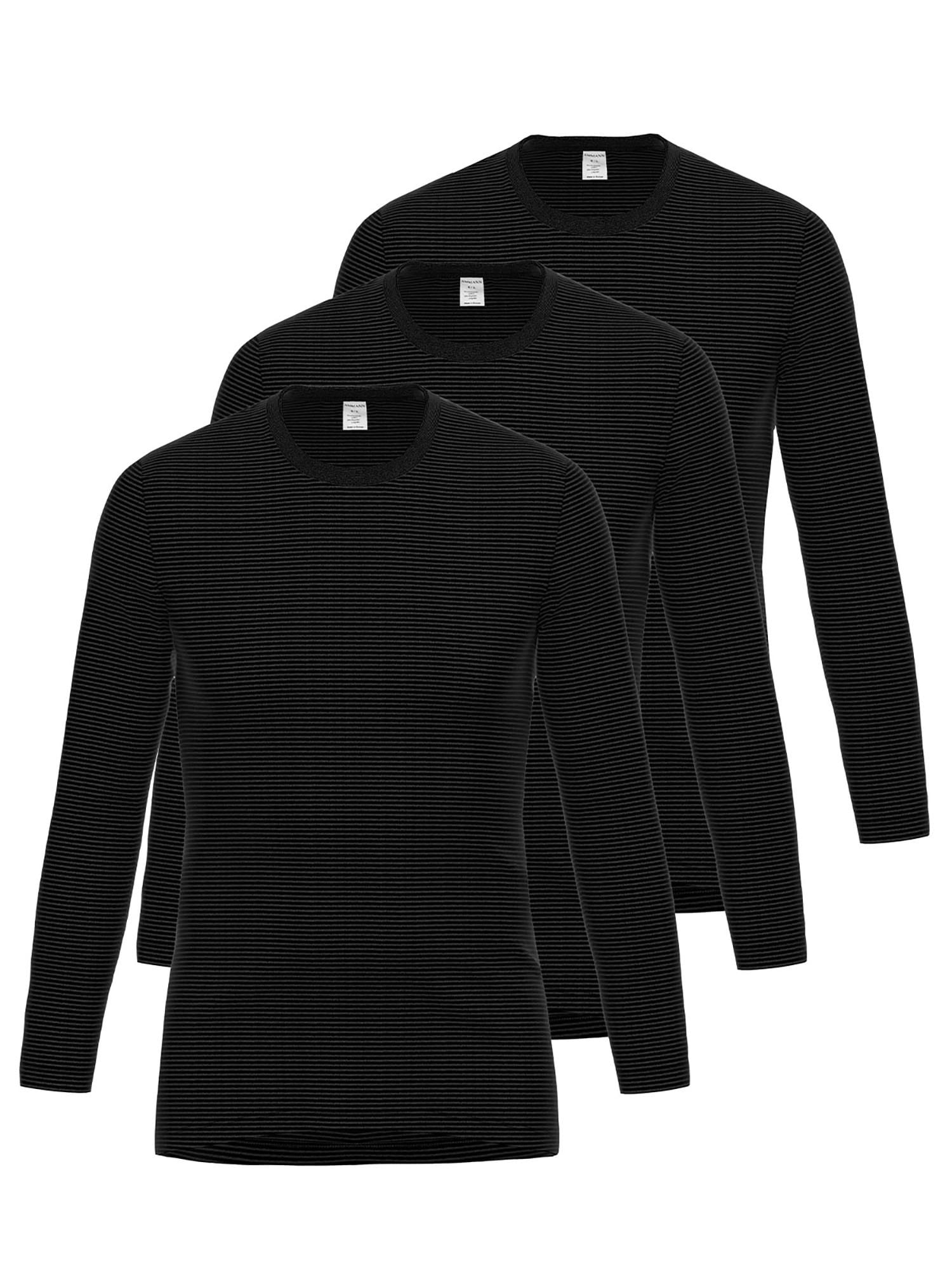 Ammann Unterhemd "3er Pack Shirt 1/1 Arm Day Classic / Jeans Feinripp"