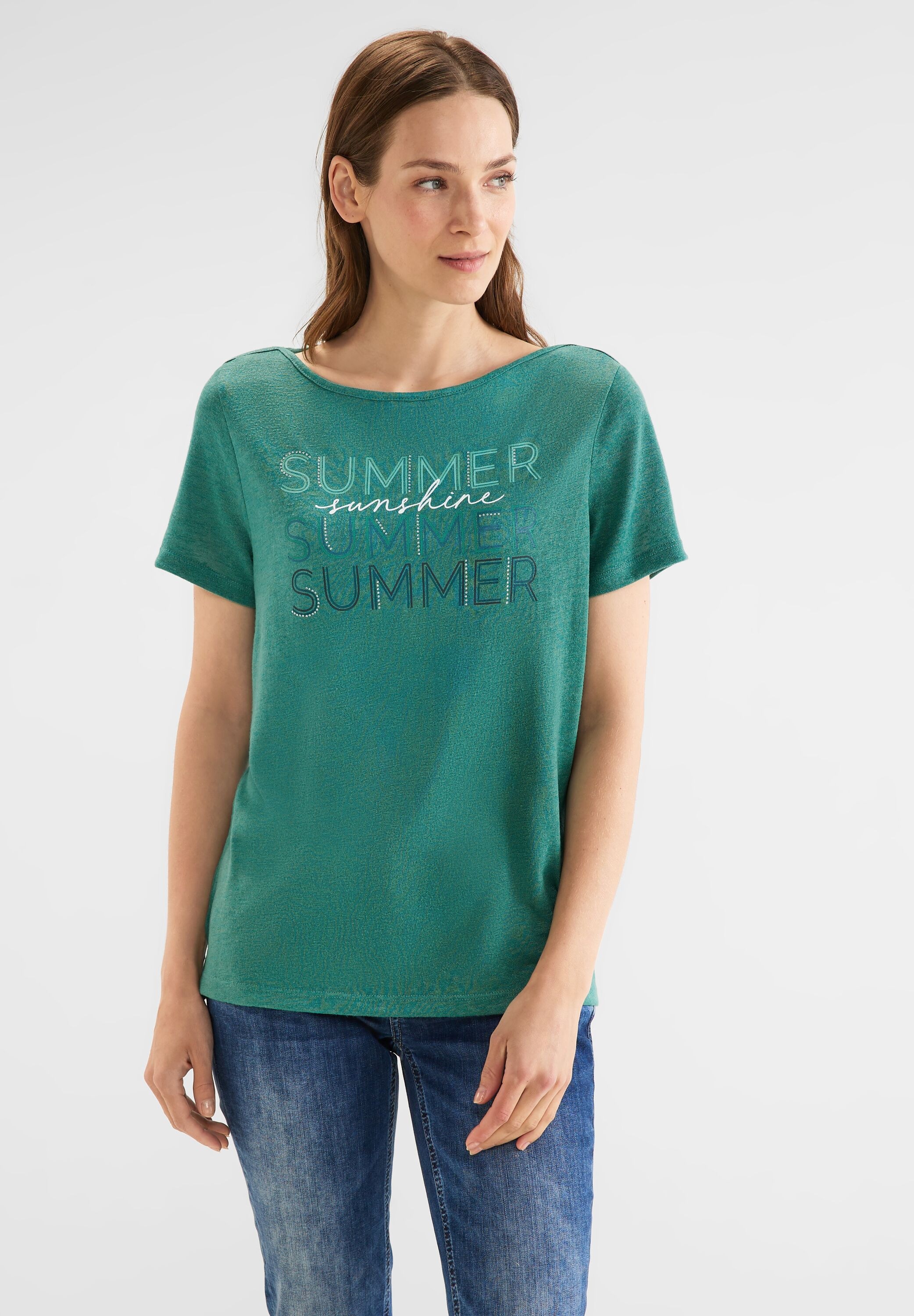 STREET ONE T-Shirt, mit U-Boot-Ausschnitt online bestellen | BAUR
