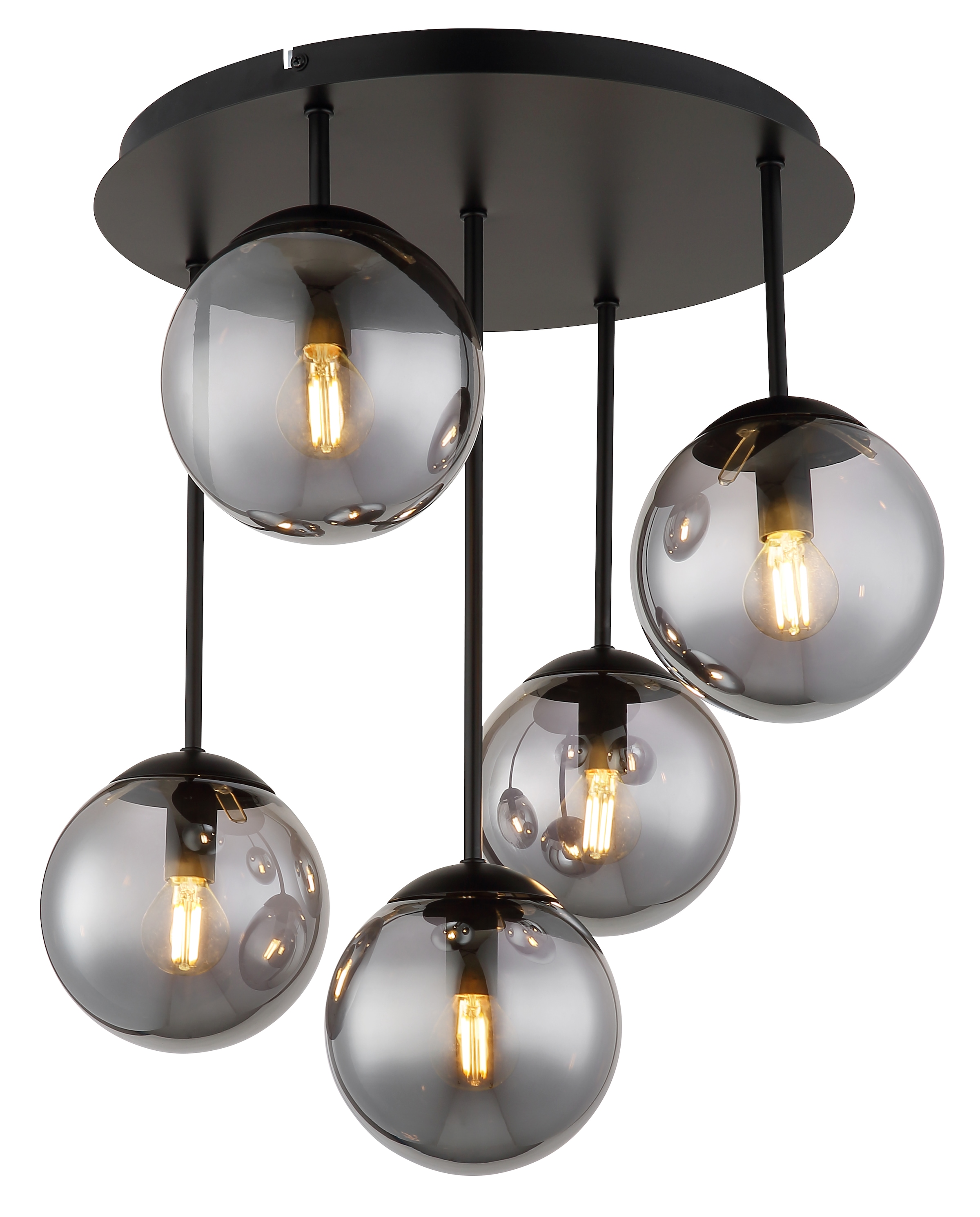 GLOBO LIGHTING Deckenleuchte »HARMON« E14 1 Stk. Deckenleuchte mit Glaskugeln, modern, stilvoll & edel