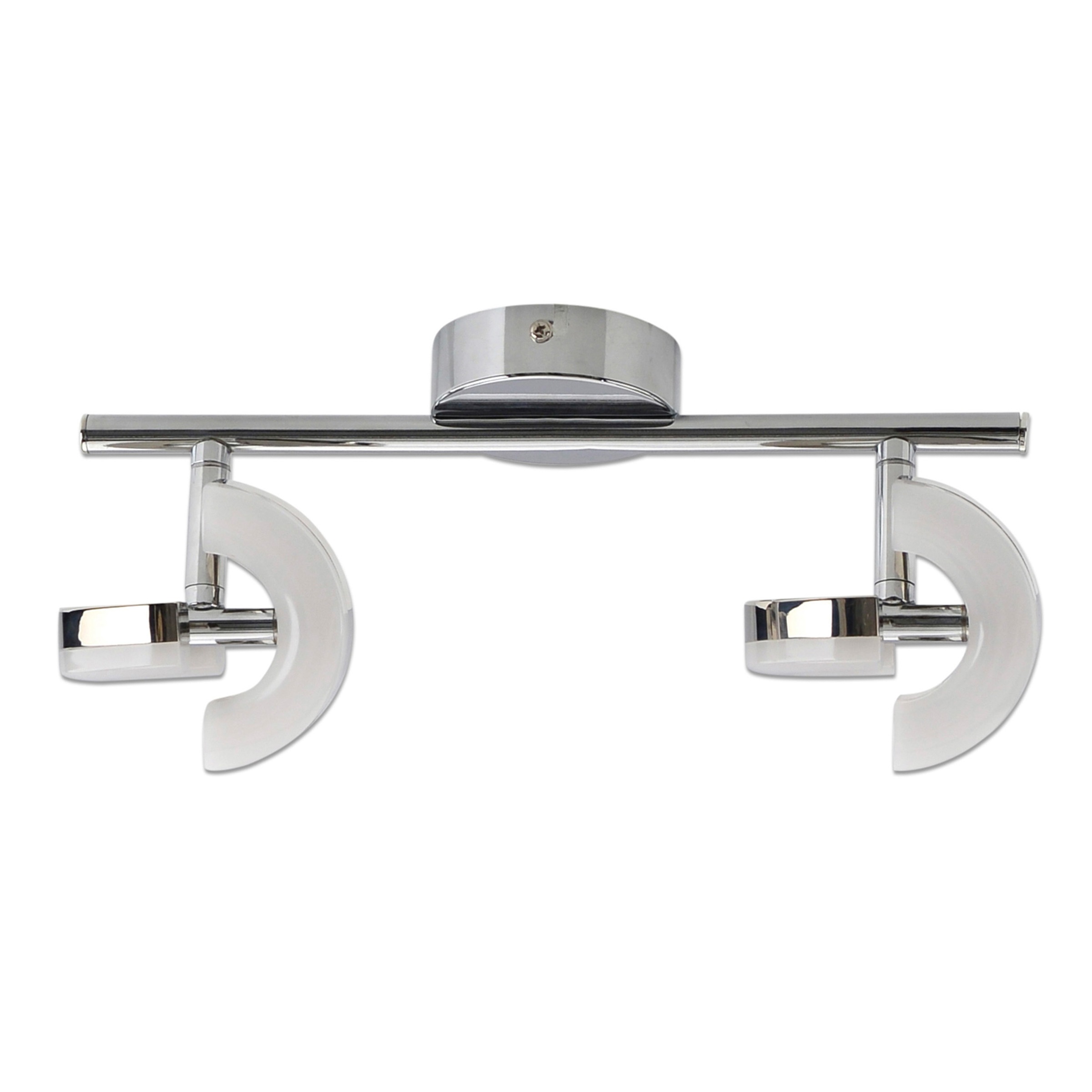 näve LED Deckenspot »Affi« LED-Modul 1 Stk. Warmweiß 2er Spot Wand und Decke, verstellbar, L: 30cm, chromfarben, warmweiß