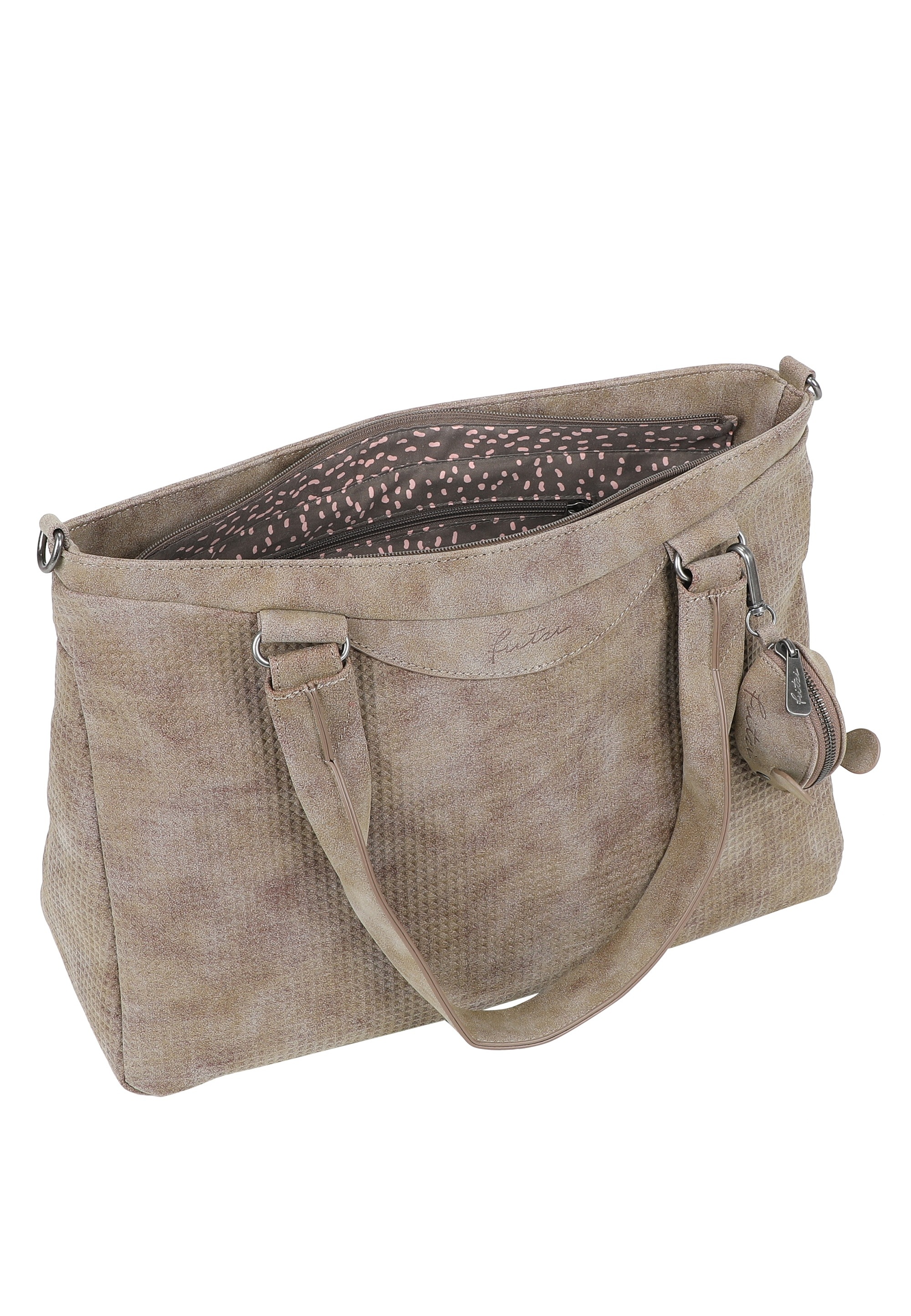 Fritzi aus Preußen Henkeltasche »Joly Waffly Black«, mit kleiner Retro-Pocket-Maus extra