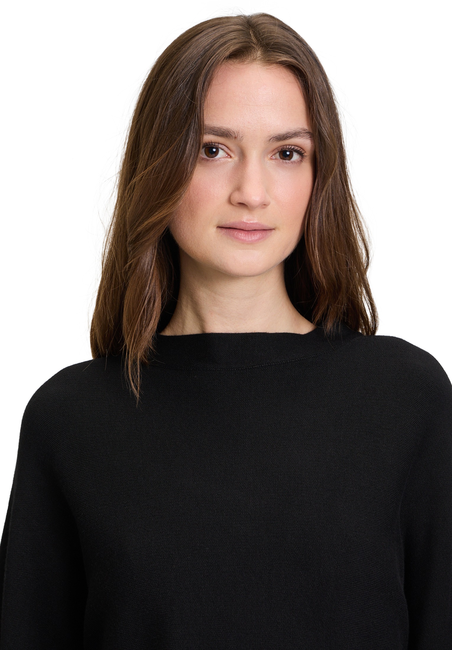 Betty&Co Strickkleid »Betty & Co Damen Strickkleid mit Fledermausärmeln«, Rippbündchen