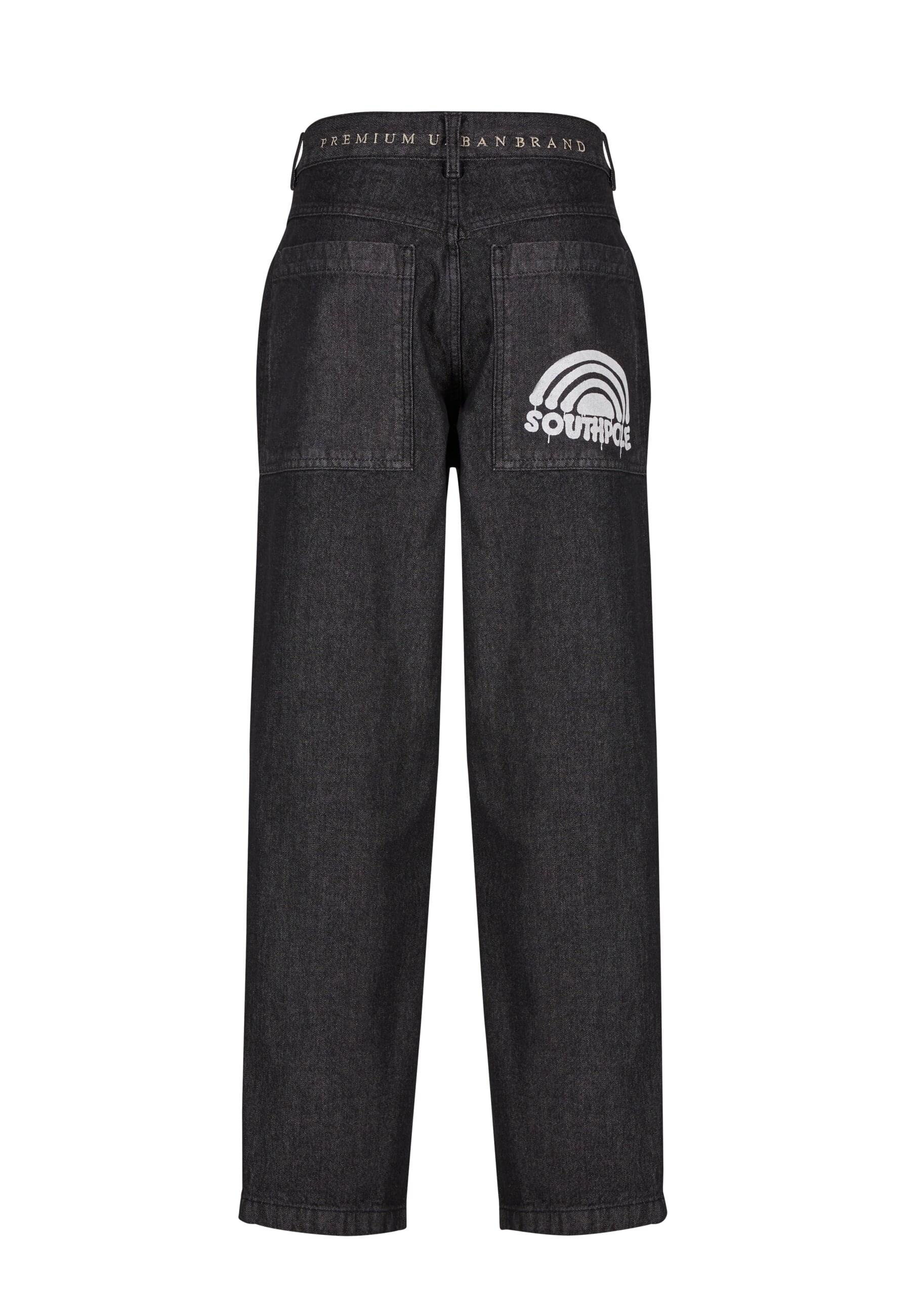 Southpole Bequeme Jeans »Southpole Herren Southpole Spray Logo Denim«, (1 tlg.)