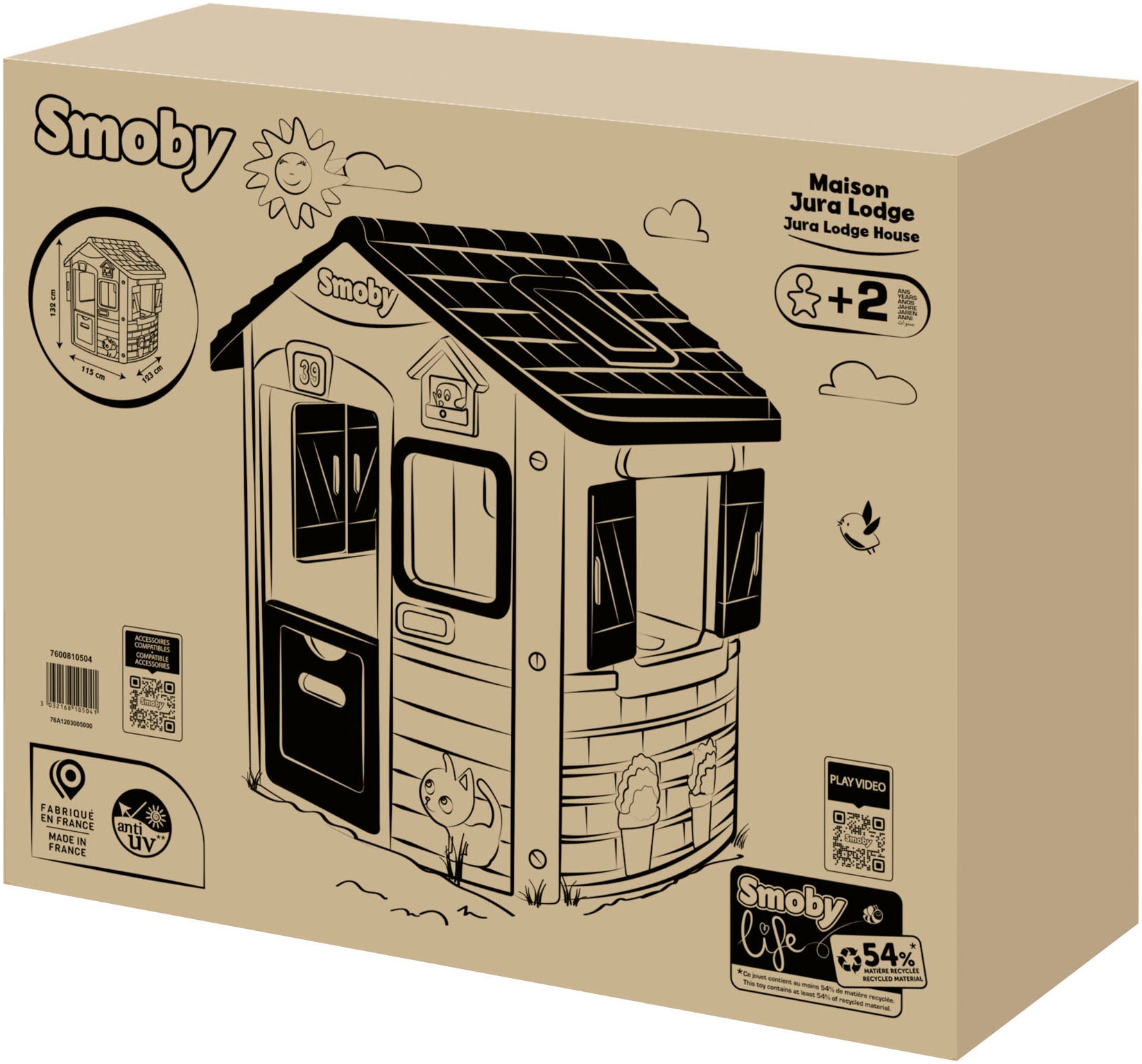 Smoby Spielhaus »Smoby Life, Jura Lodge«, Made in Europe