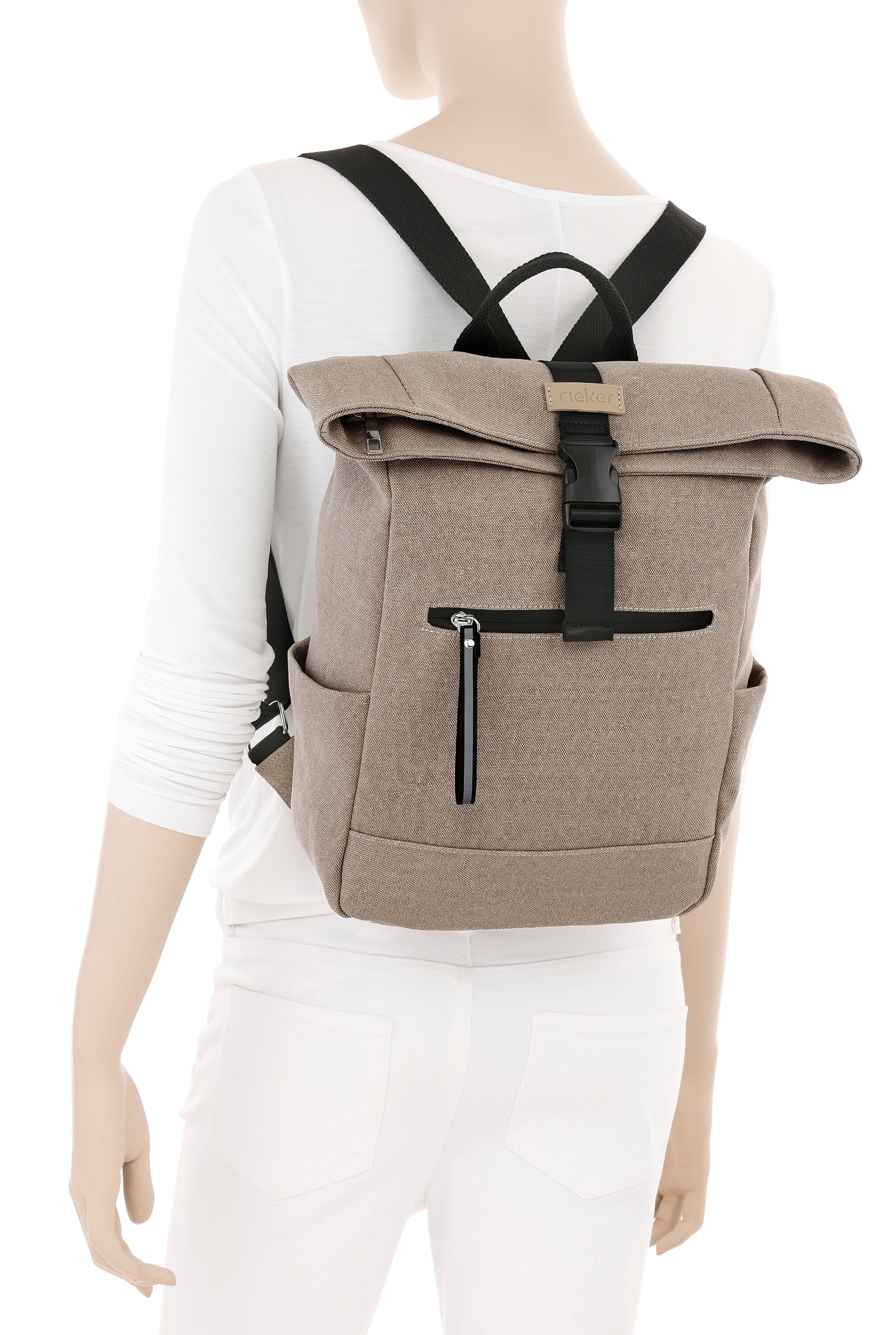 Rieker Cityrucksack »Leinen« Freizeitrucksack mit viel Stauraum