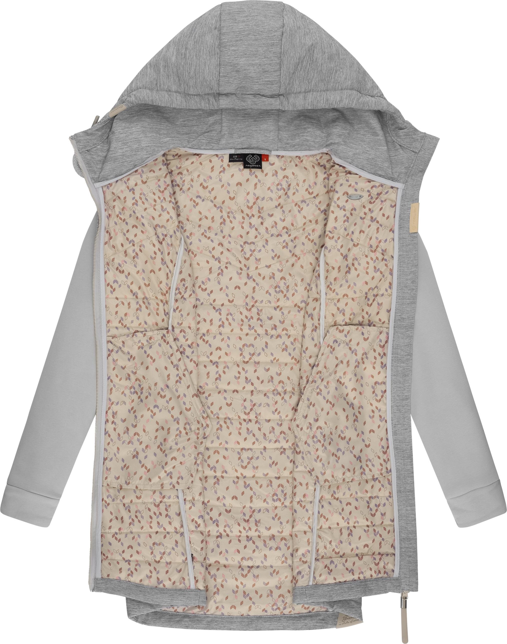 Ragwear Steppmantel »Lucinda Long«, Mantel aus modernem Materialmix mit Kapuze