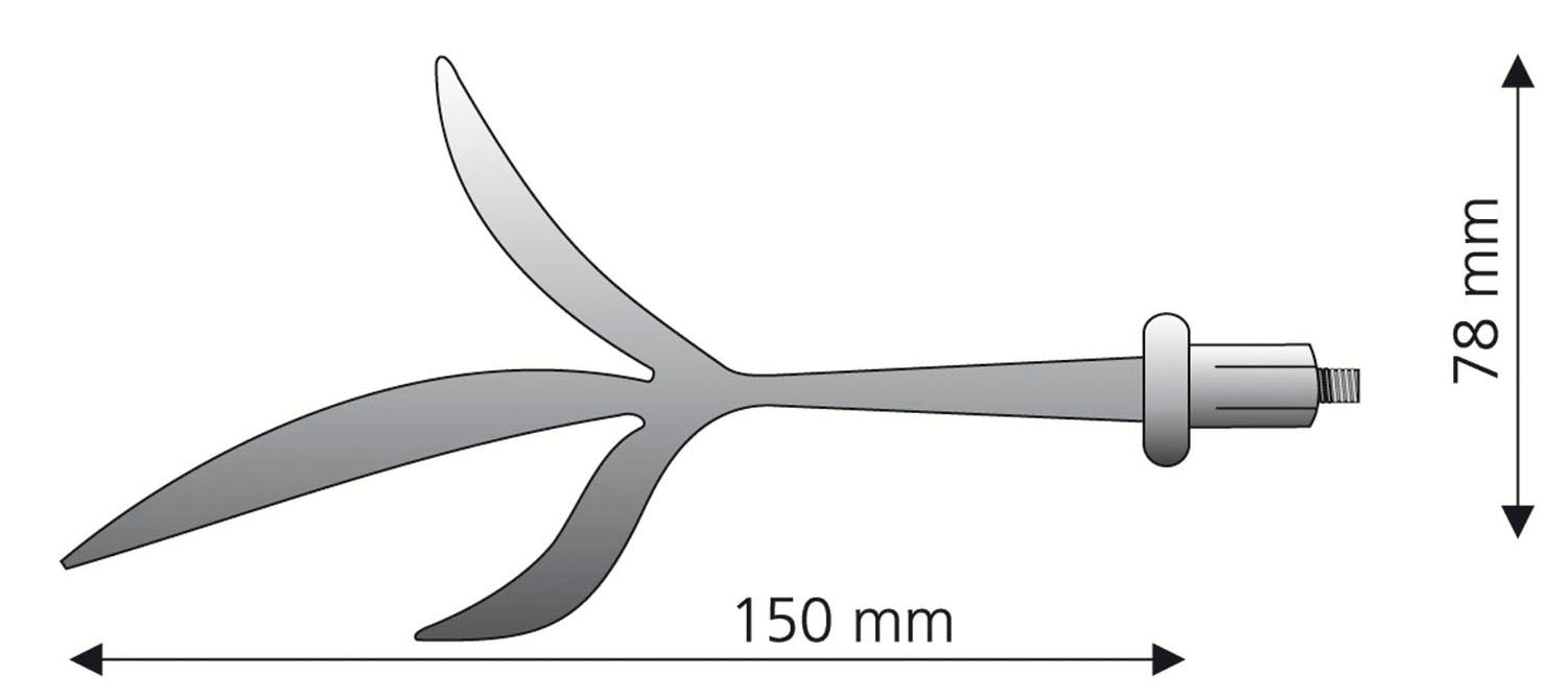 Liedeco Gardinenstangen-Endstück »Endstück, Endknopf Zweig "Esperanca" für 16 mm Stangen«, (2 St.), Endstück, Endknopf