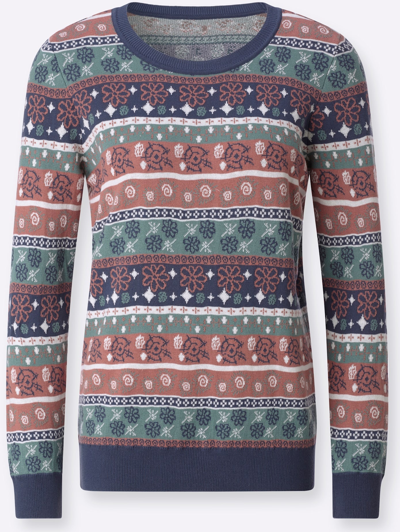 Inspirationen Strickpullover »Jacquard-Pullover«
