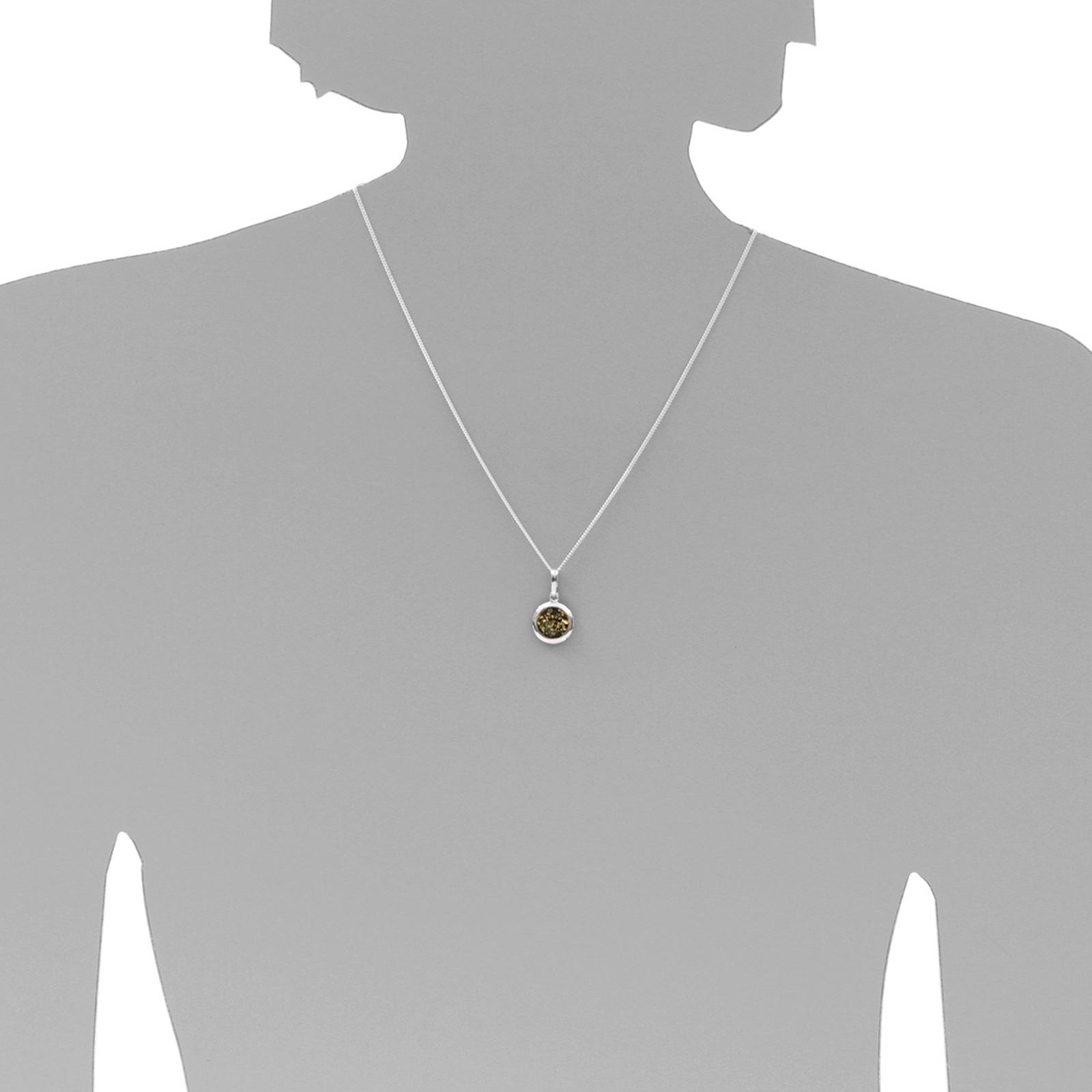 OSTSEE-SCHMUCK Kette mit Anhänger »- Paulina - Silber 925/000 - Bernstein«