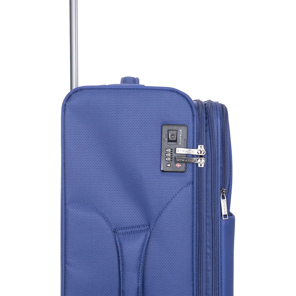 Stratic Weichgepäck-Trolley »Stratic Light + L, dark blue«, 4 Rollen