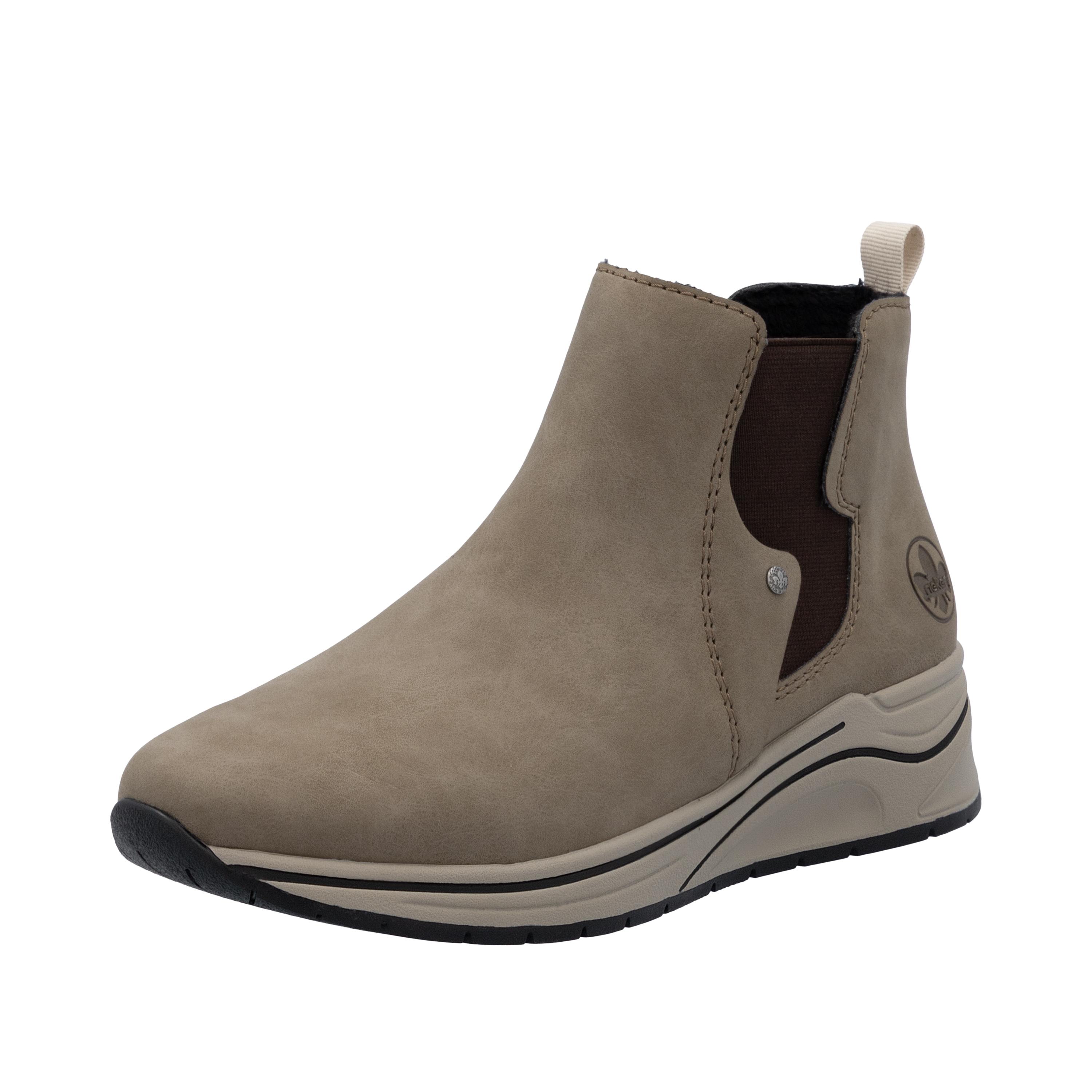 Rieker Boots, Stiefelette, High Top Sneaker, Keilboots mit Stretcheinsatz