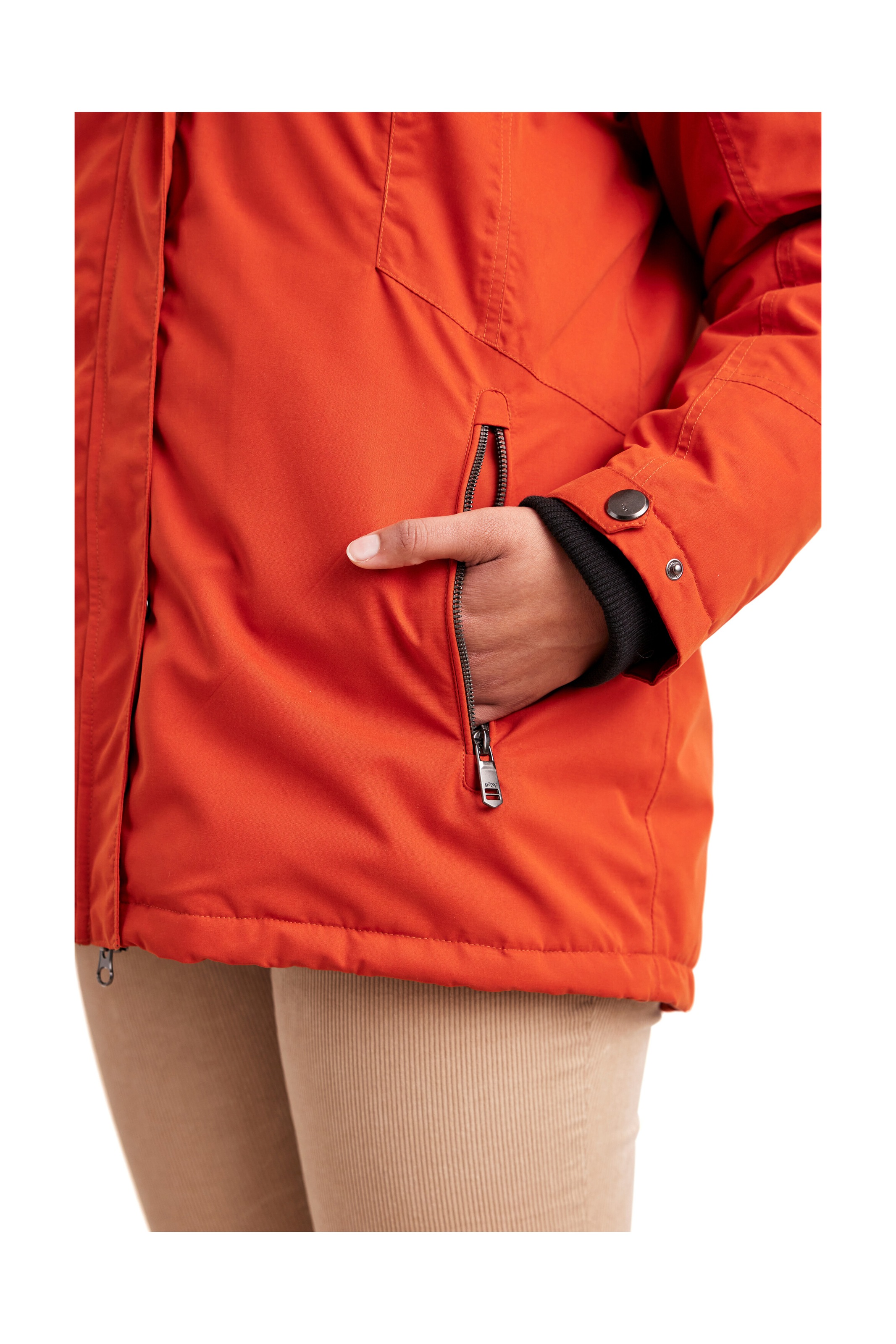 STOY Funktionsjacke »STW 4 WMN JCKT« Wasserdicht, atmungsaktiv, mit Teddy Fleece, abnehmb. Kapuze