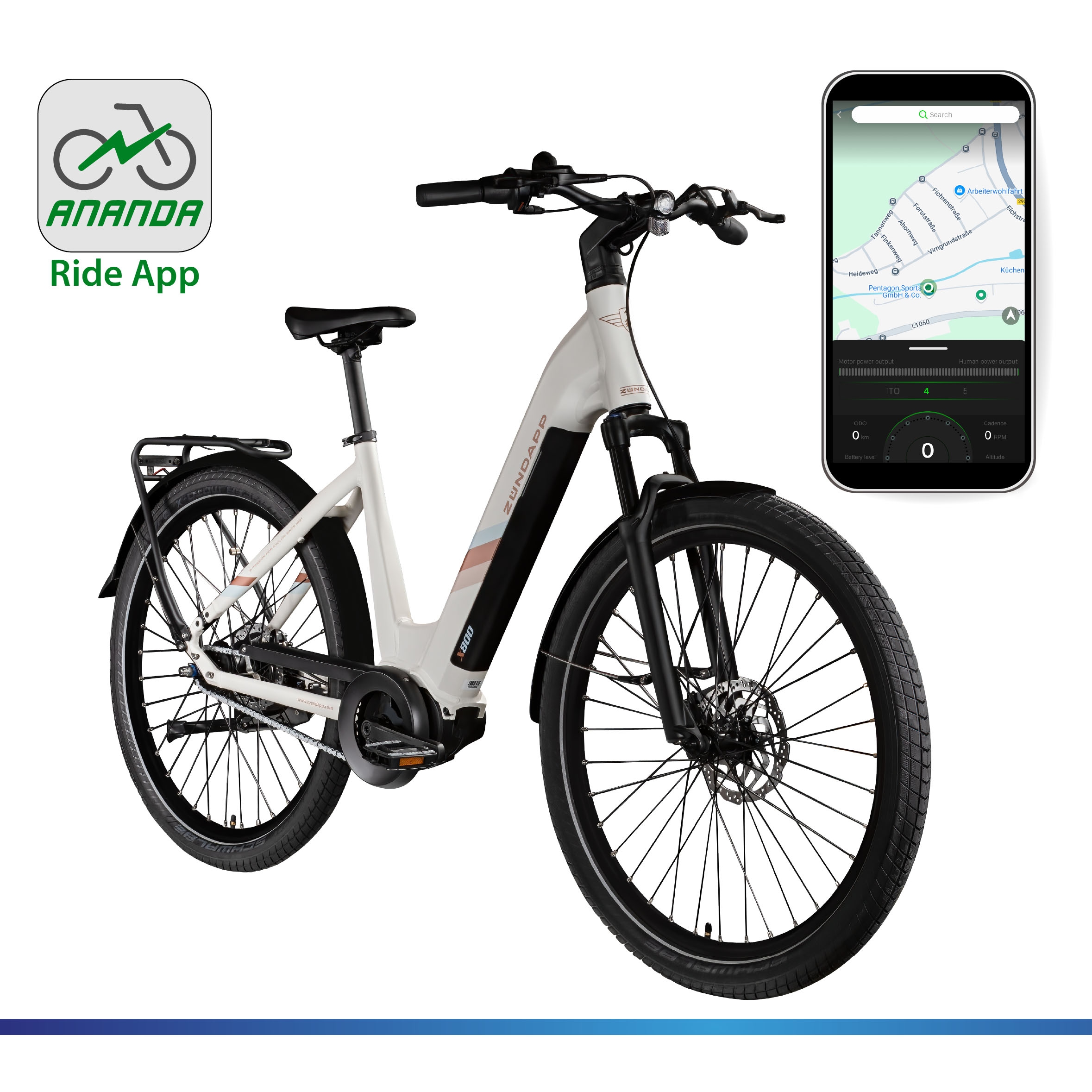 Zündapp E-Bike »X800«, 7 Gang, Mittelmotor 250 W