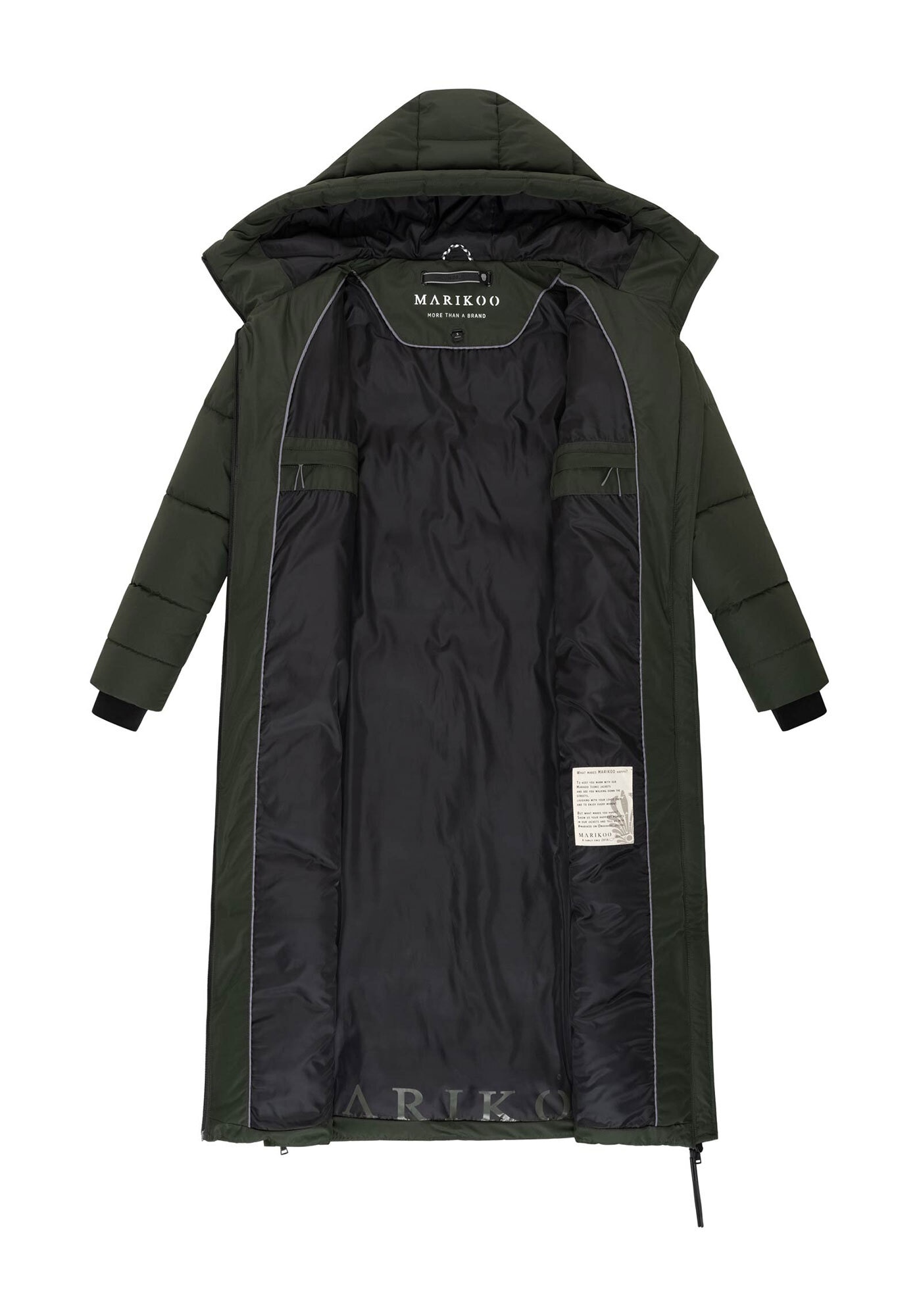 Marikoo Winterjacke »Firella«, Seitliche Belüftungsöffnungen