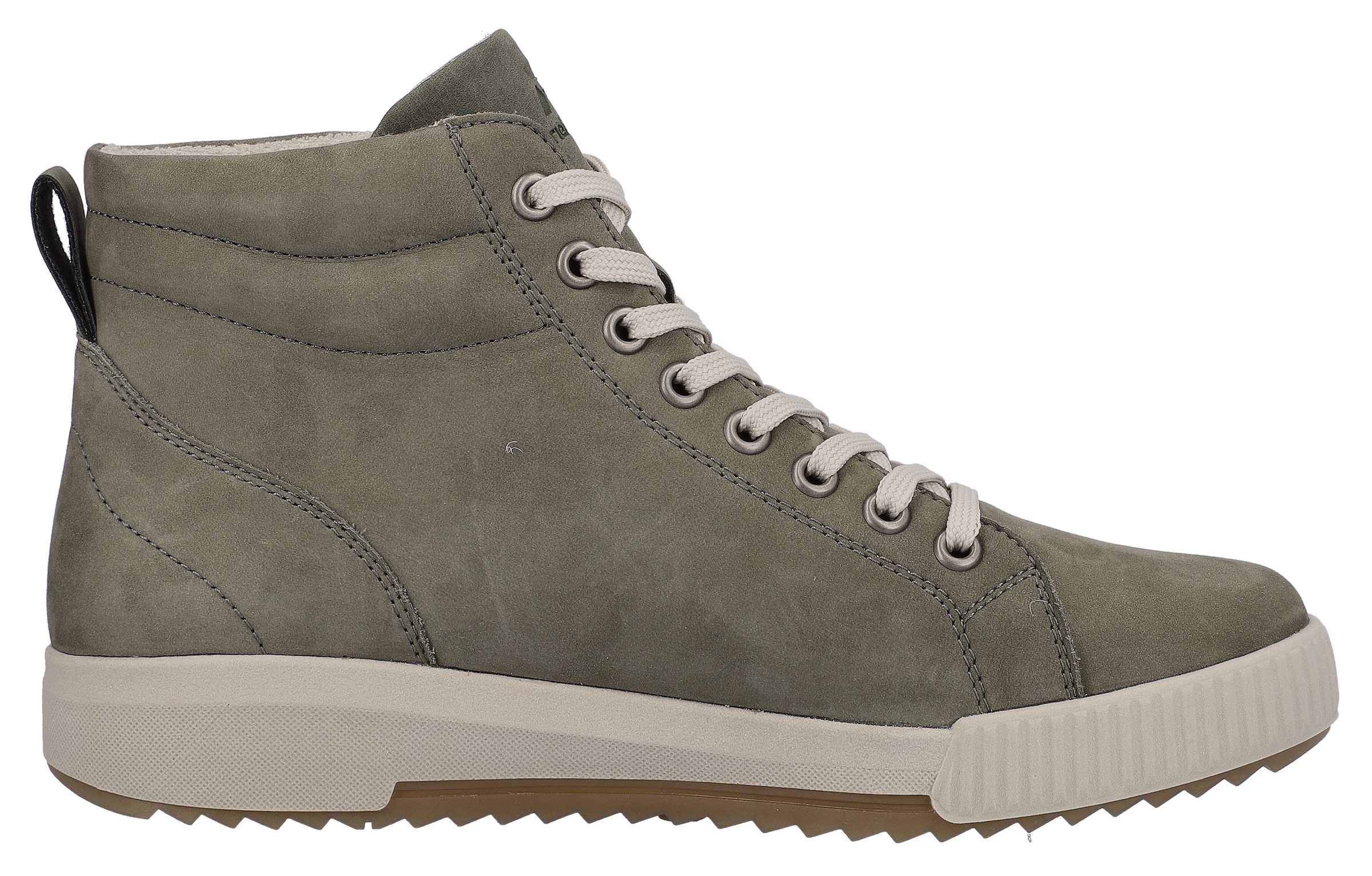 RIEKER Sport Schnürboots, Stiefelette, High Top Sneaker, Freizeitboots mit Reißverschluss