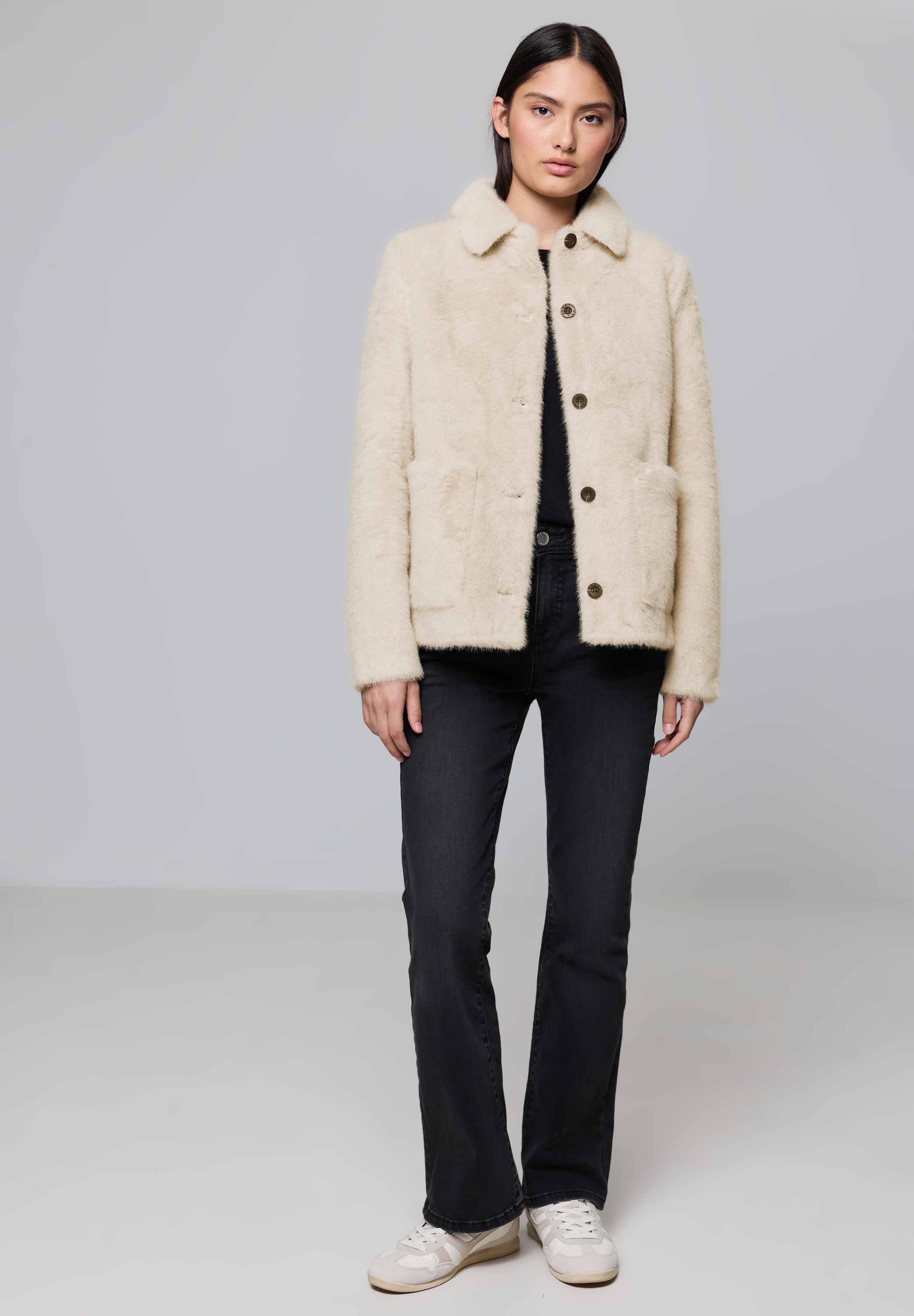 STREET ONE STUDIO Kurzjacke, ohne Kapuze, soft und weich
