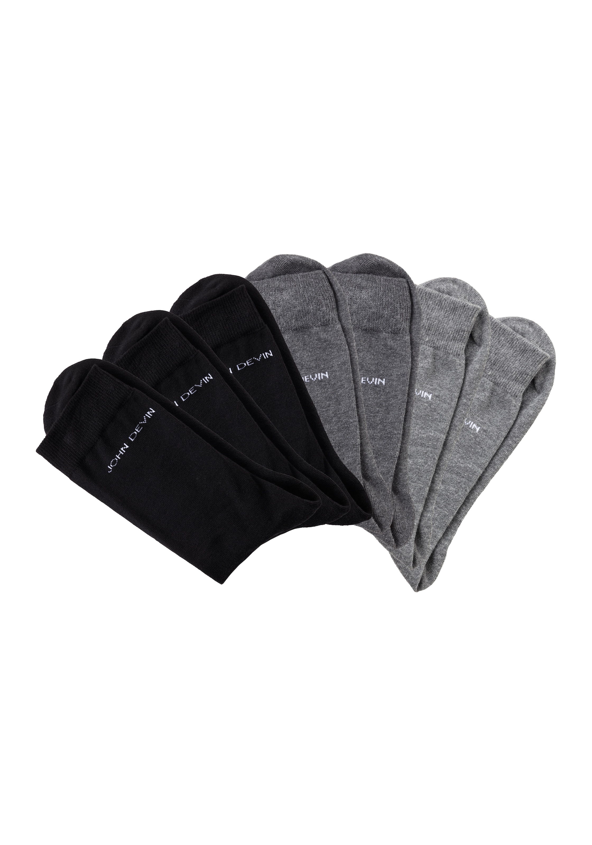 John Devin Basicsocken, (Packung, 7 Paar), für jeden Tag
