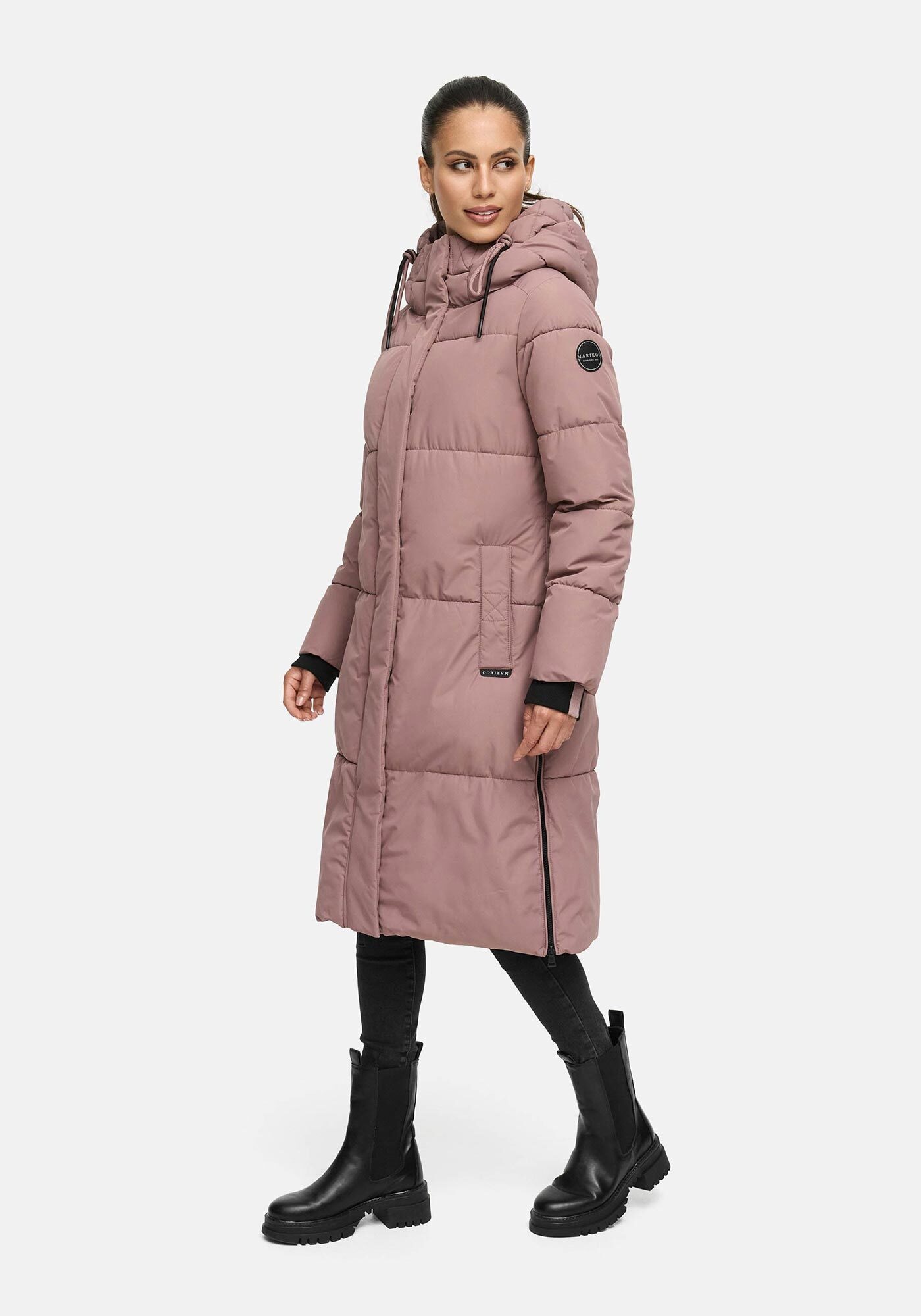 Thumbnail - Marikoo Winterjacke "Michikoo" Extra langer Schnitt mit seitlichen Belüftungsöffnungen