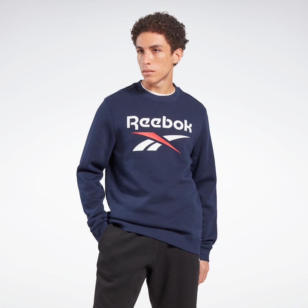 Reebok Sweatshirt »REEBOK IDENTITY FLEECE STACKED LOGO CREW SWEATSHIRT«