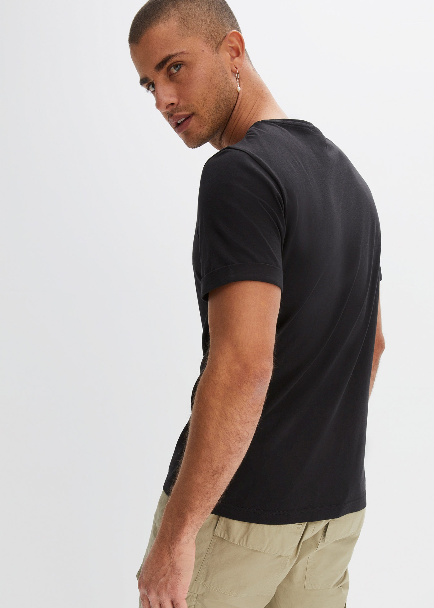 bonprix T-Shirt Regular Fit Passform, Kurzarm, reine Baumwolle günstig online kaufen