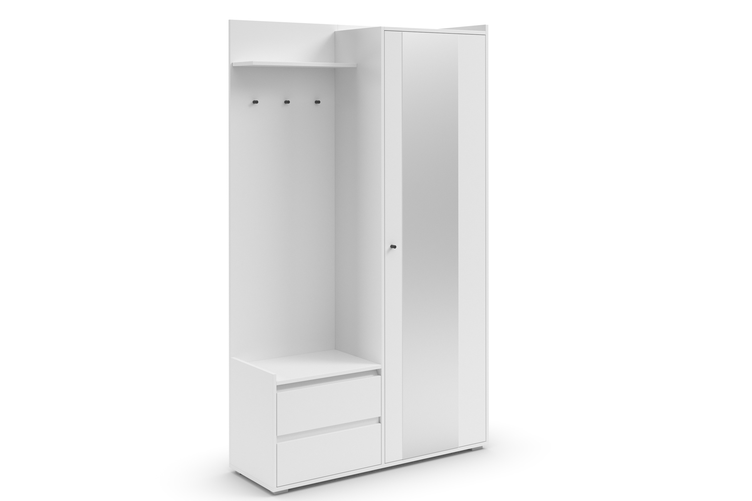 OTTO home Garderobenschrank "Kosmo" mit Spiegel Maße 118 x 30 cm, Höhe 190 günstig online kaufen