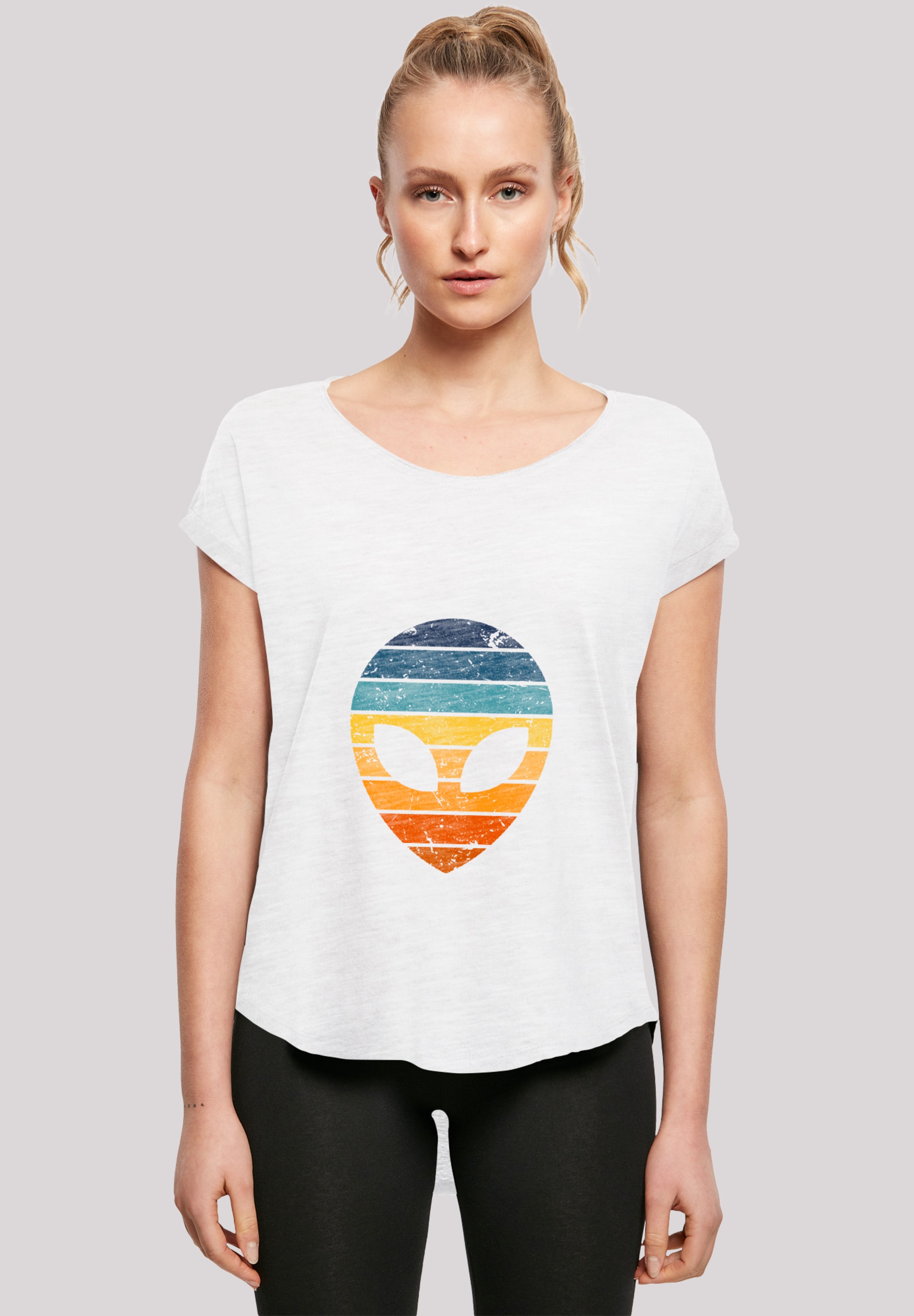 F4NT4STIC T-Shirt "Alien Sonnenuntergang Retro", Premium Qualität günstig online kaufen