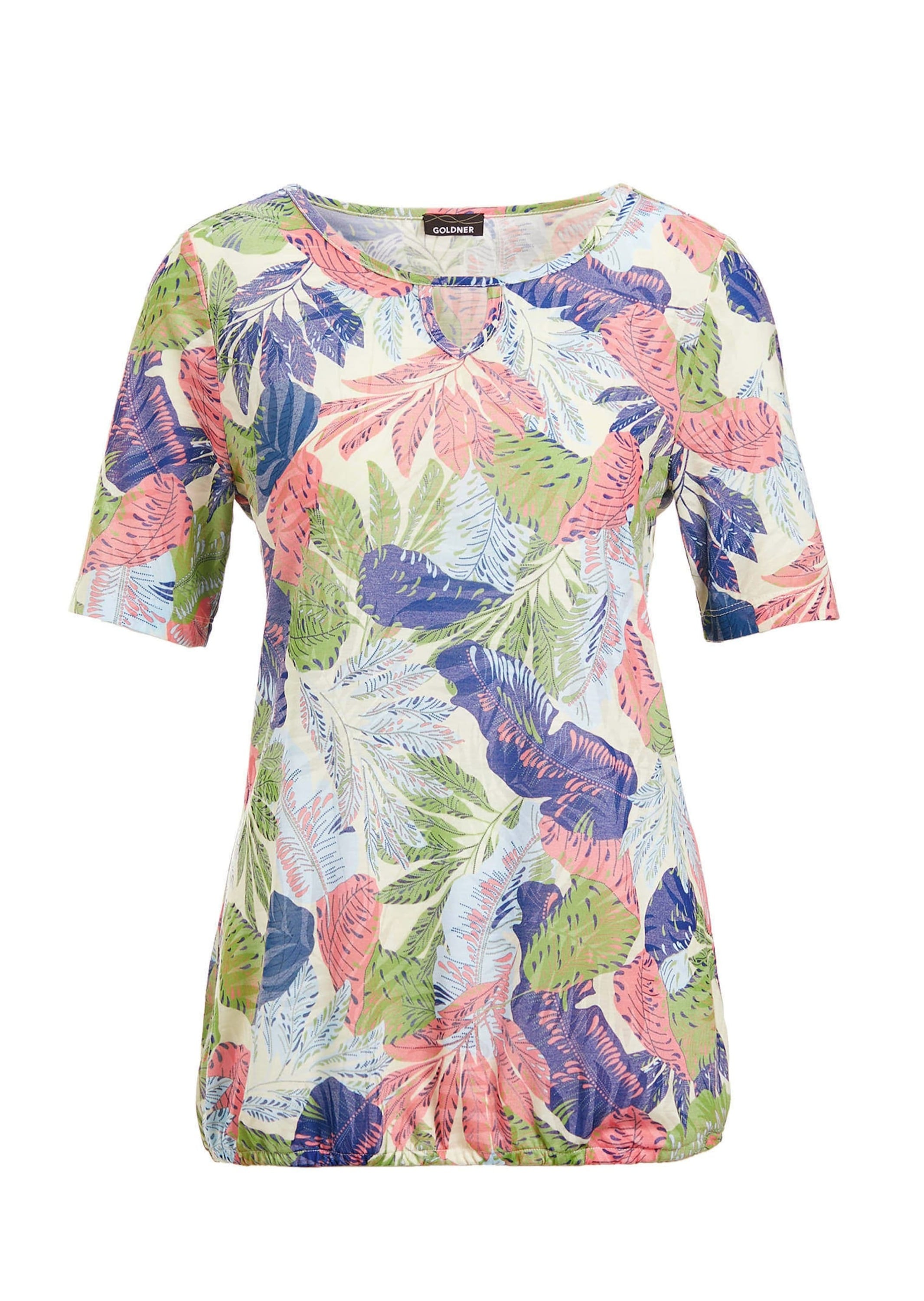 GOLDNER Kurzarmshirt "Elegantes Oberteil mit Lochdetail" günstig online kaufen