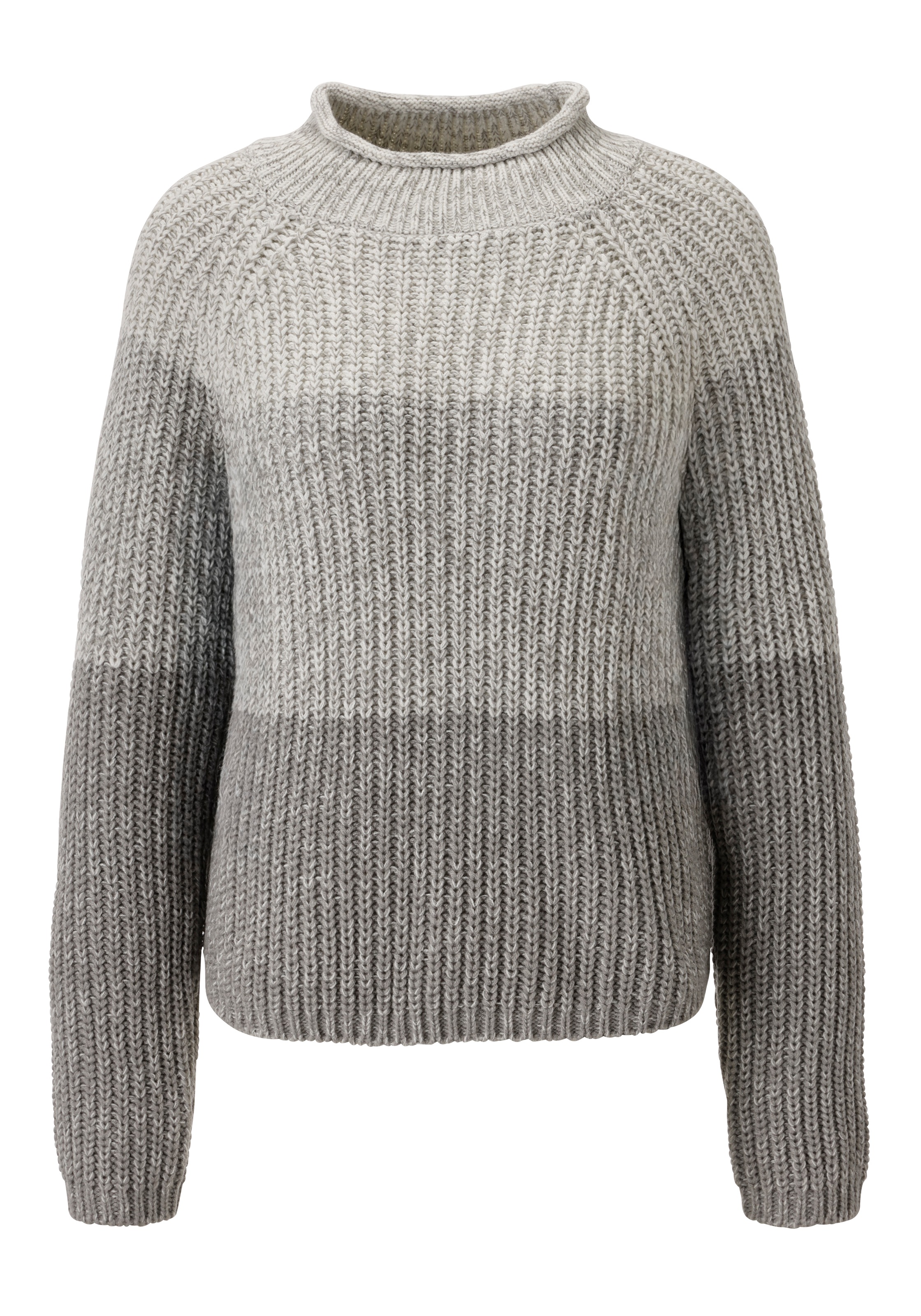 Aniston CASUAL Strickpullover, im melangefarbenen Color-Blocking - NEUE KOLLEKTION