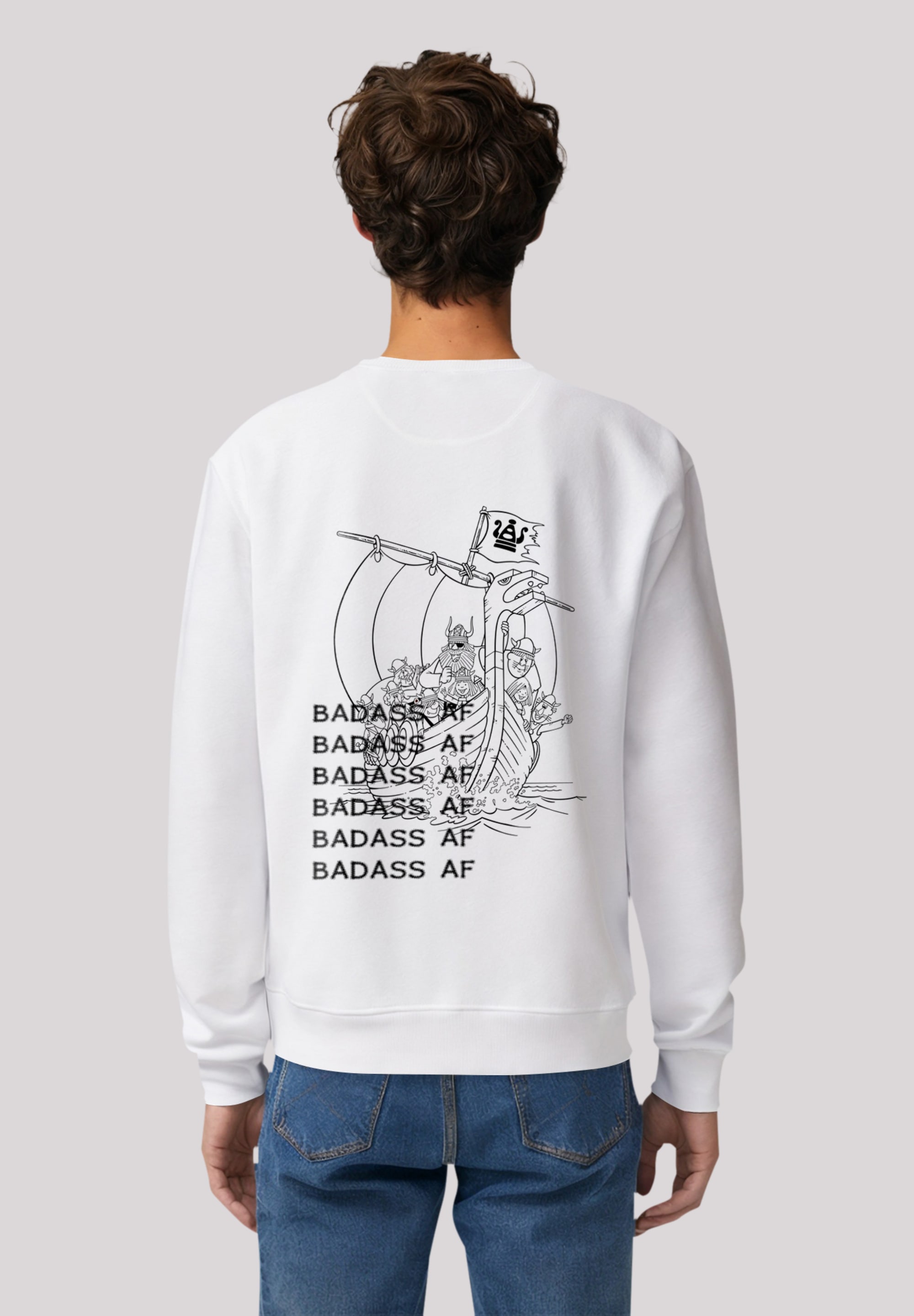F4NT4STIC Sweatshirt »Wickie Logo«, Premium Qualität