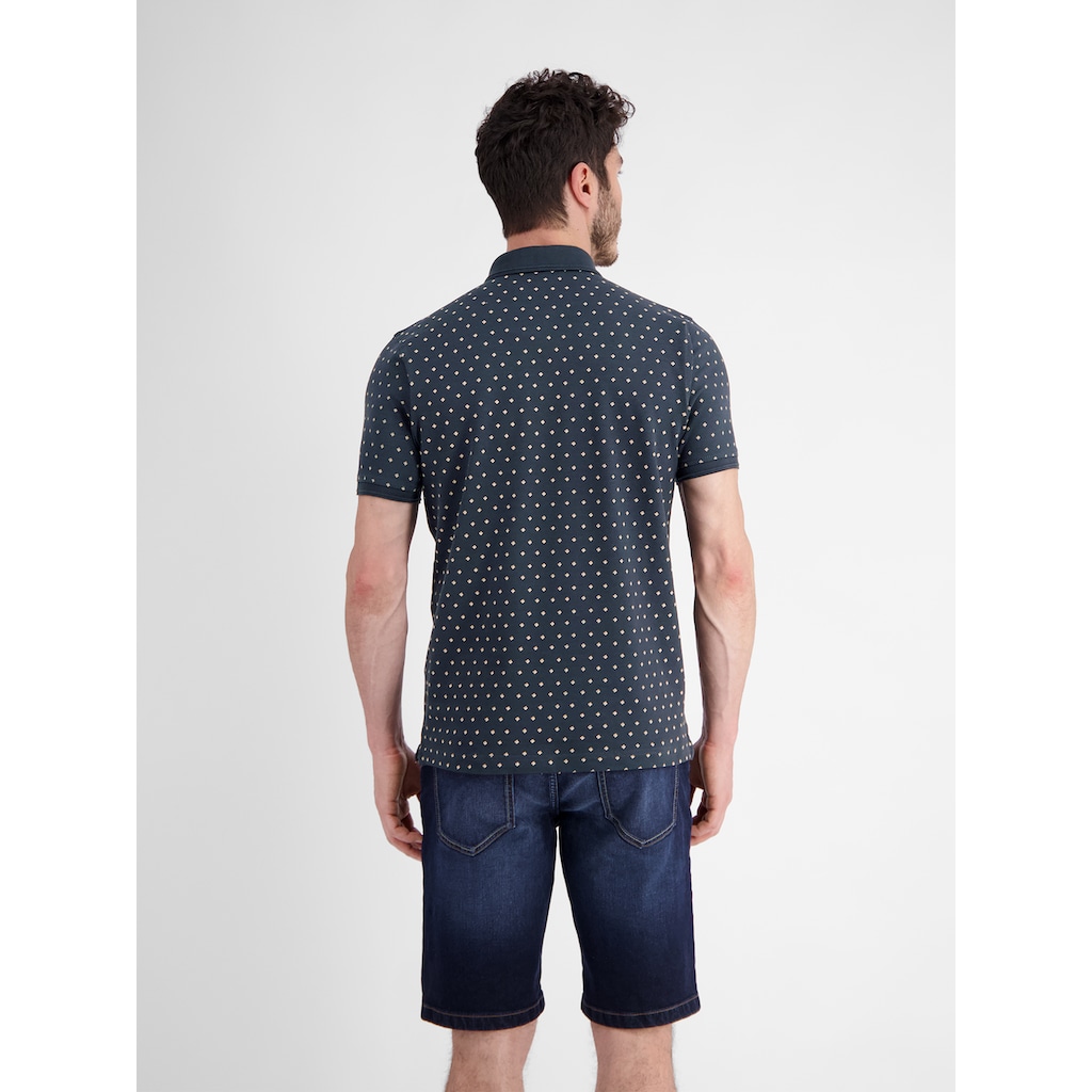 LERROS Poloshirt »LERROS Poloshirt mit Punkt-Print«