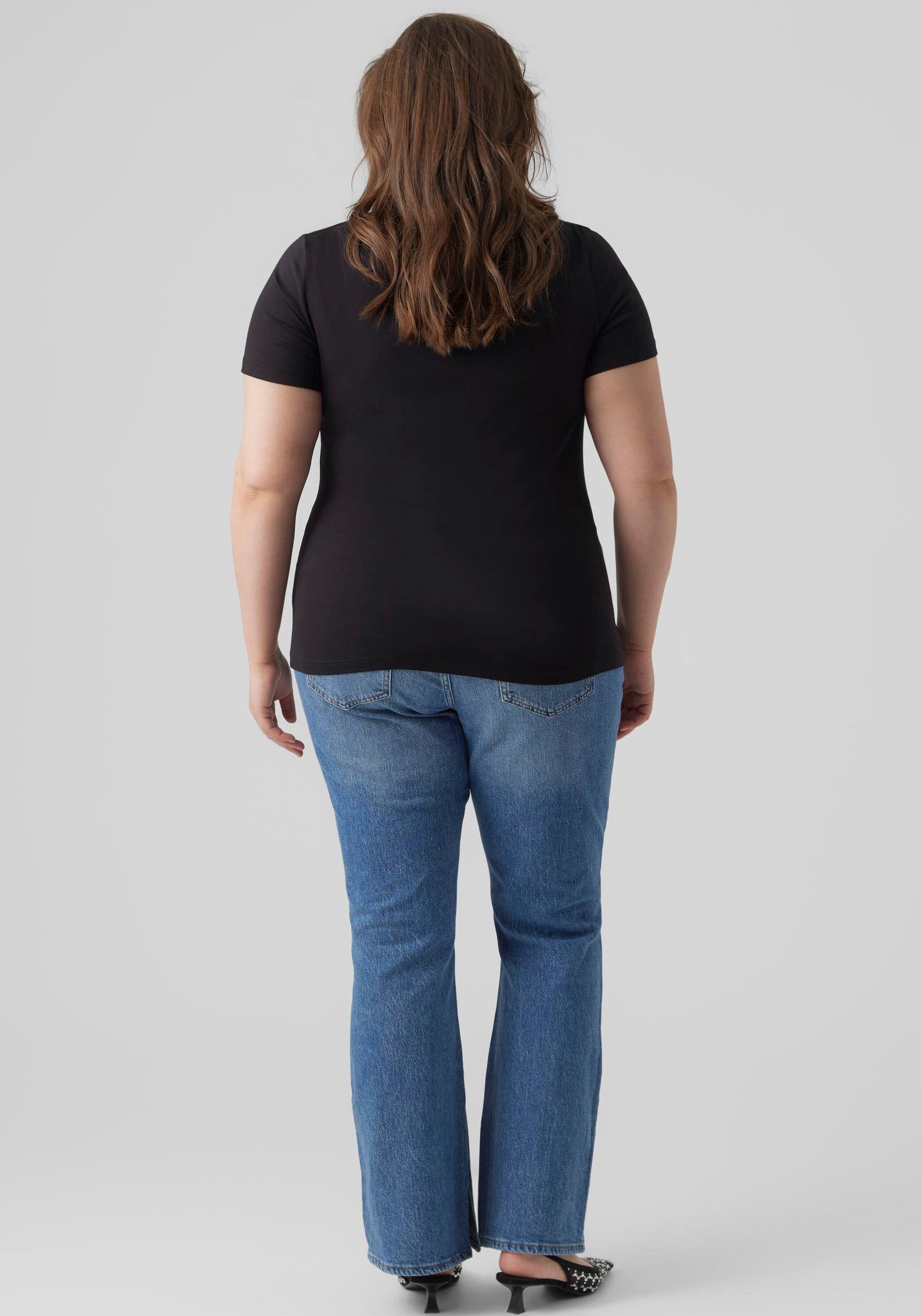 Vero Moda Curve T-Shirt "VMVANDA", aus weichem Baumwolle-/Modalmischgewebe günstig online kaufen