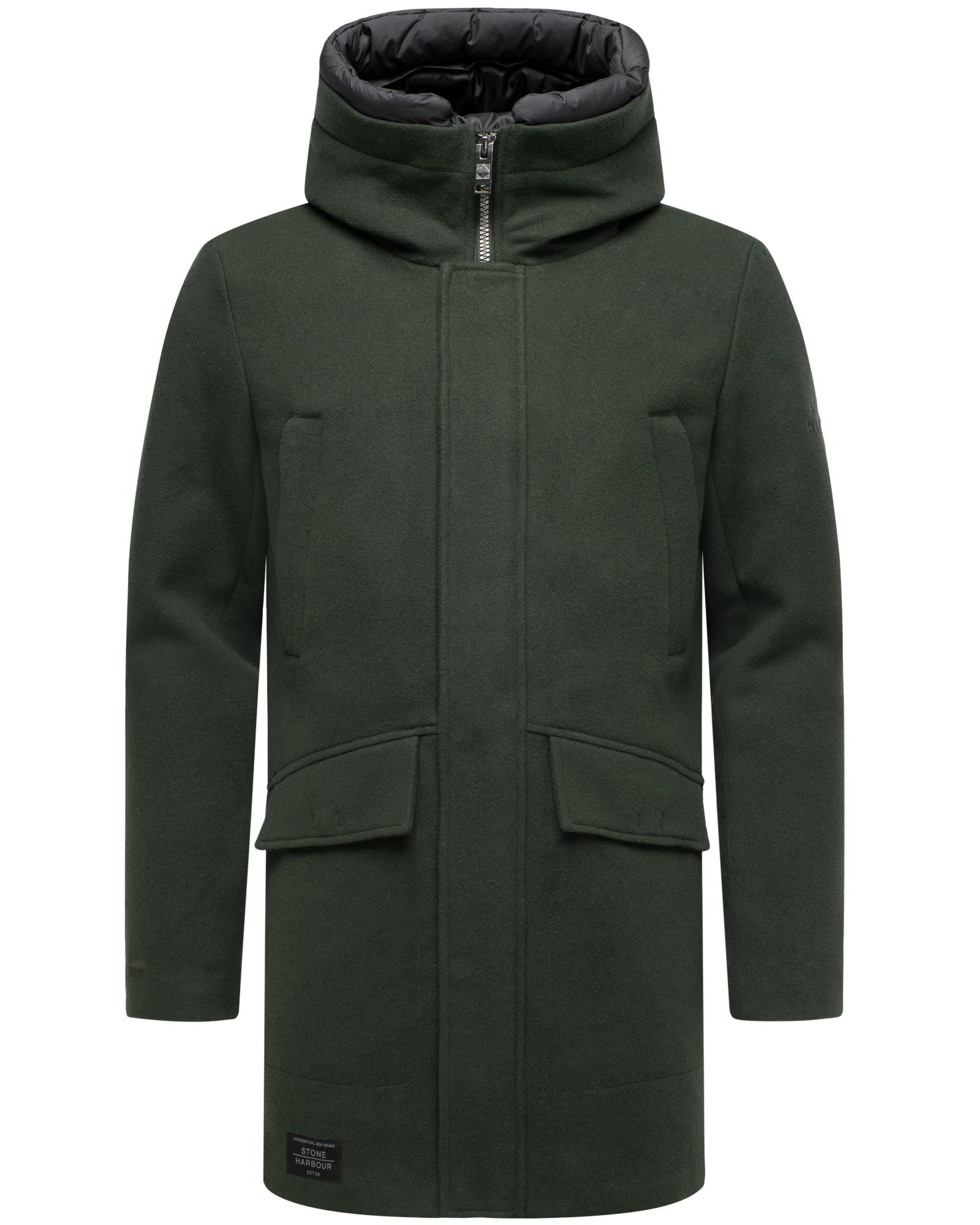 Stone Harbour Kurzmantel "Fenroos XX" Mantel in Wollmantel-Optik mit Patten günstig online kaufen