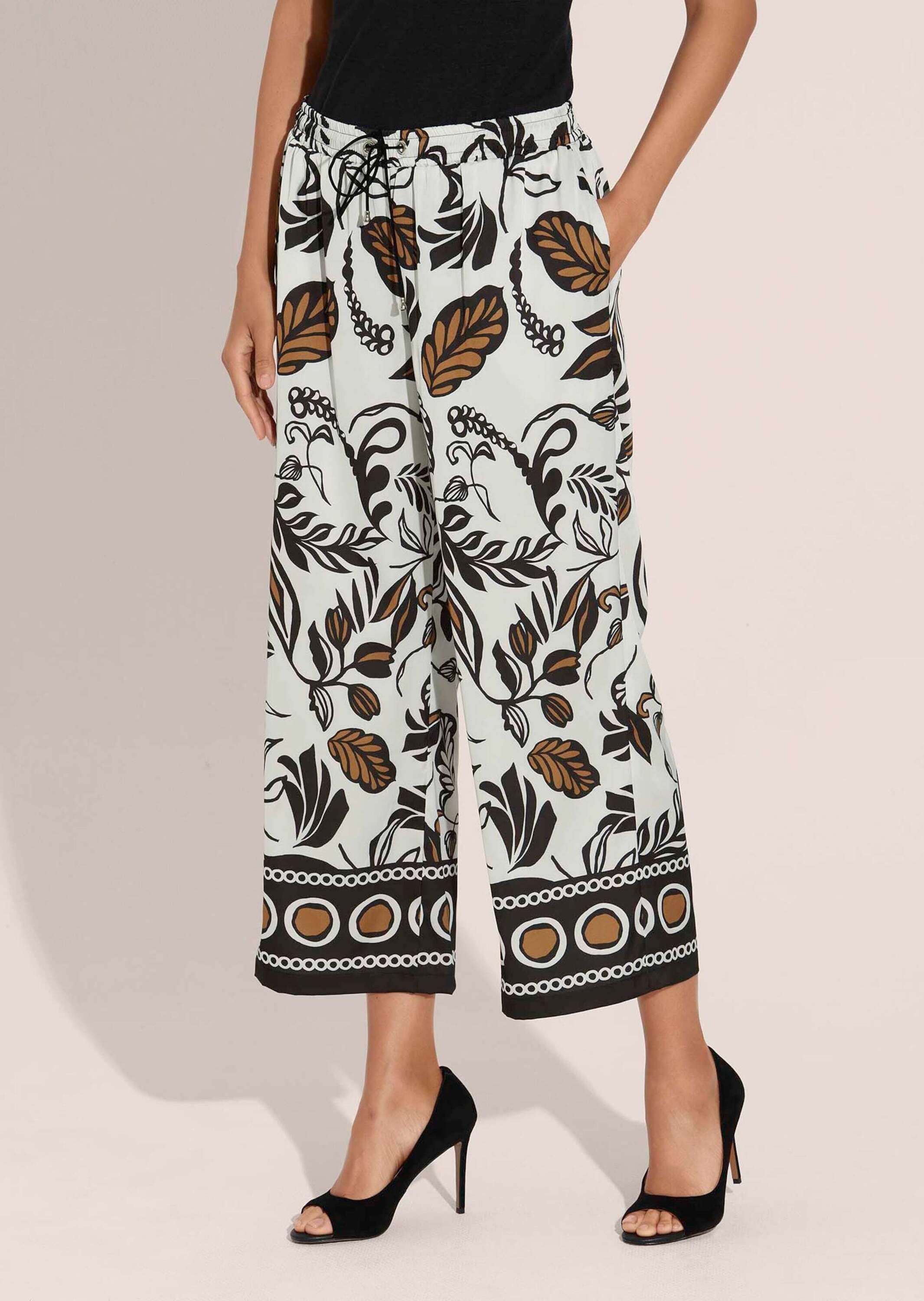 MADELEINE Culotte »Hose Weite Schlupf-Hose mit Unikat-Print«