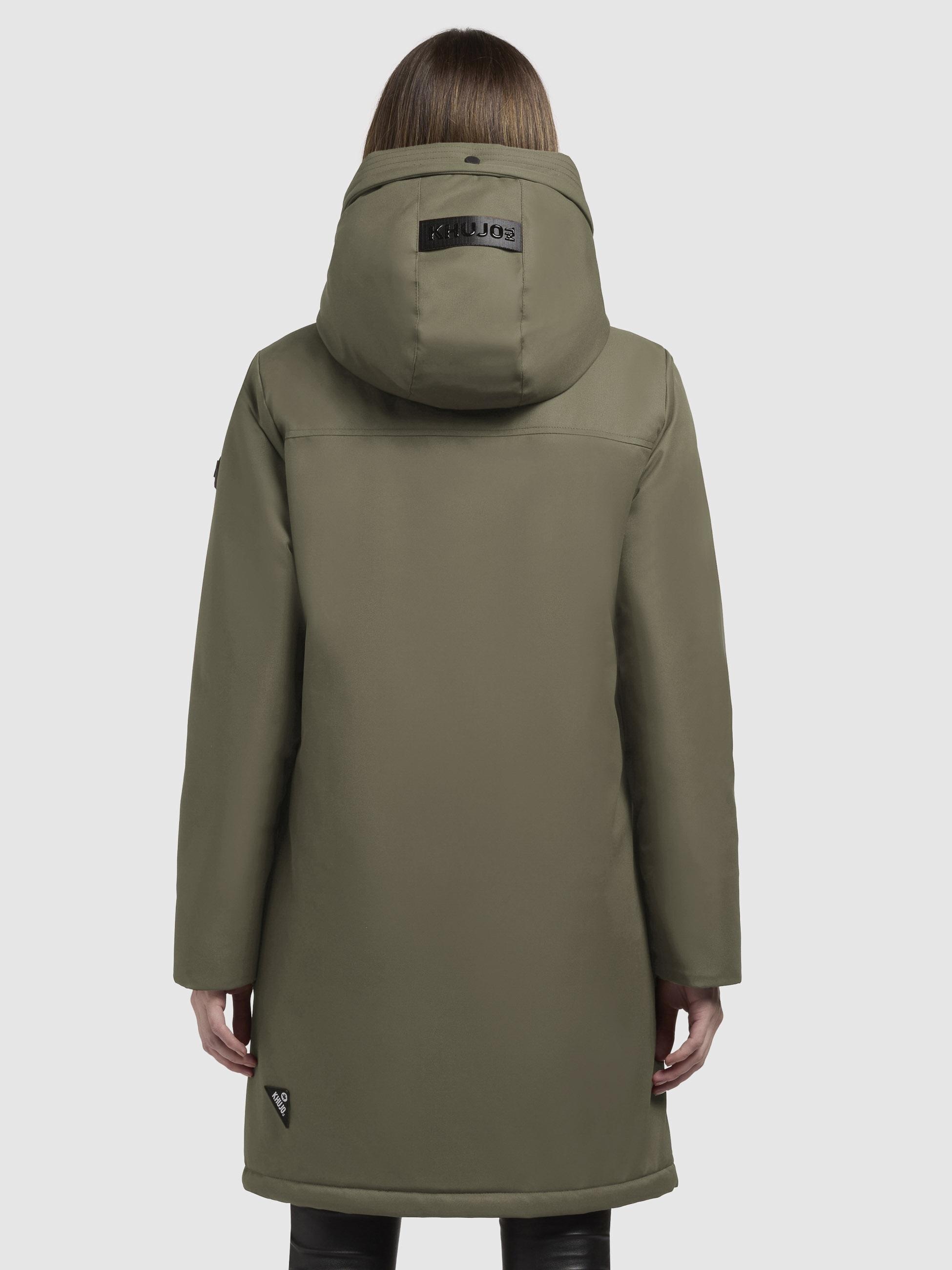 khujo Kurzmantel »Yaak3-YM«, urbaner Damen Parka mit gestepptem Innenfutter