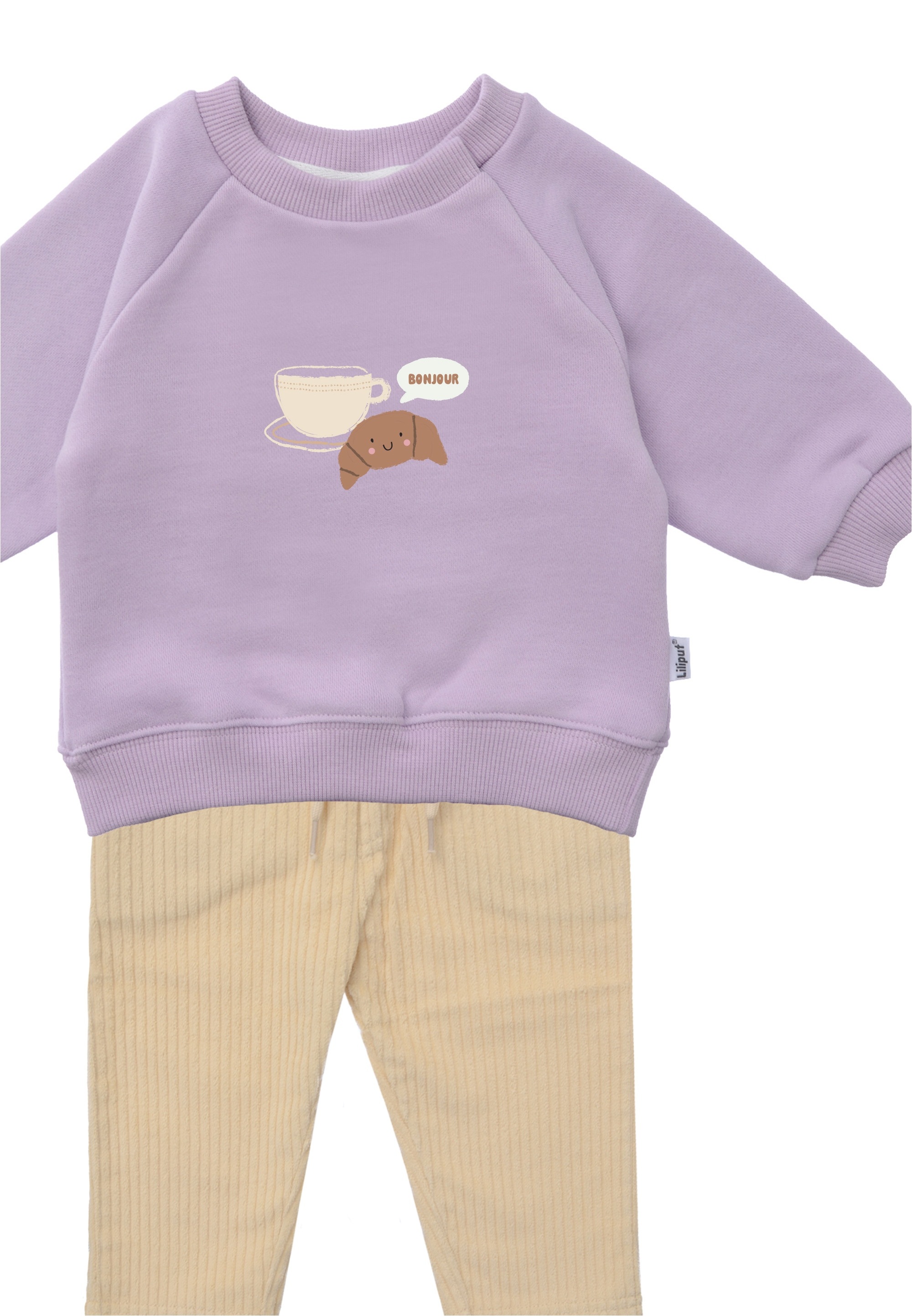 Liliput Sweatanzug »Croissant Bonjour«, mit niedlichem Frühstücks-Print