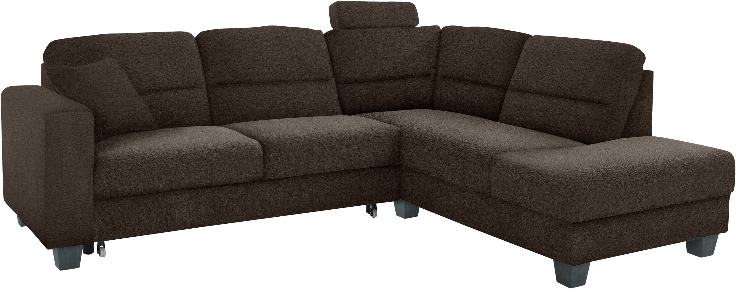 Thumbnail - TRENDMANUFAKTUR Ecksofa "Chamber, zeitlos & elegant, bequem, L-Form" inklusive einer Kopfstütze, wahlweise mit Schlaffun...