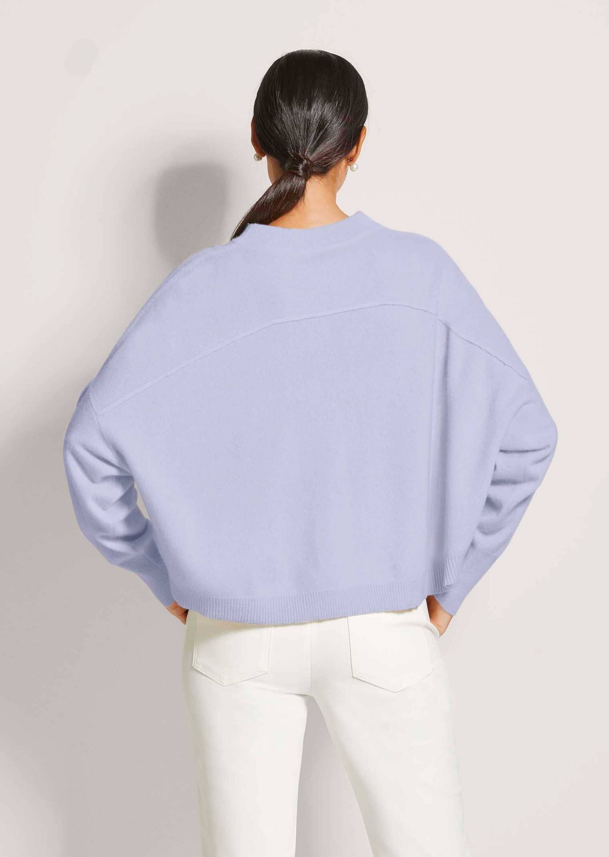 MADELEINE Longpullover »Strickpullover Kaschmir Pullover mit Rundhalsausschnitt« Oversized Look