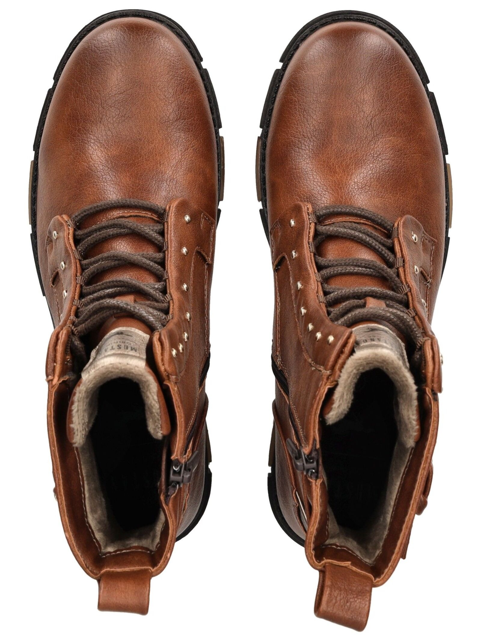 Mustang Shoes Schnürstiefelette »Mustang Shoes Stiefelette Lederimitat«