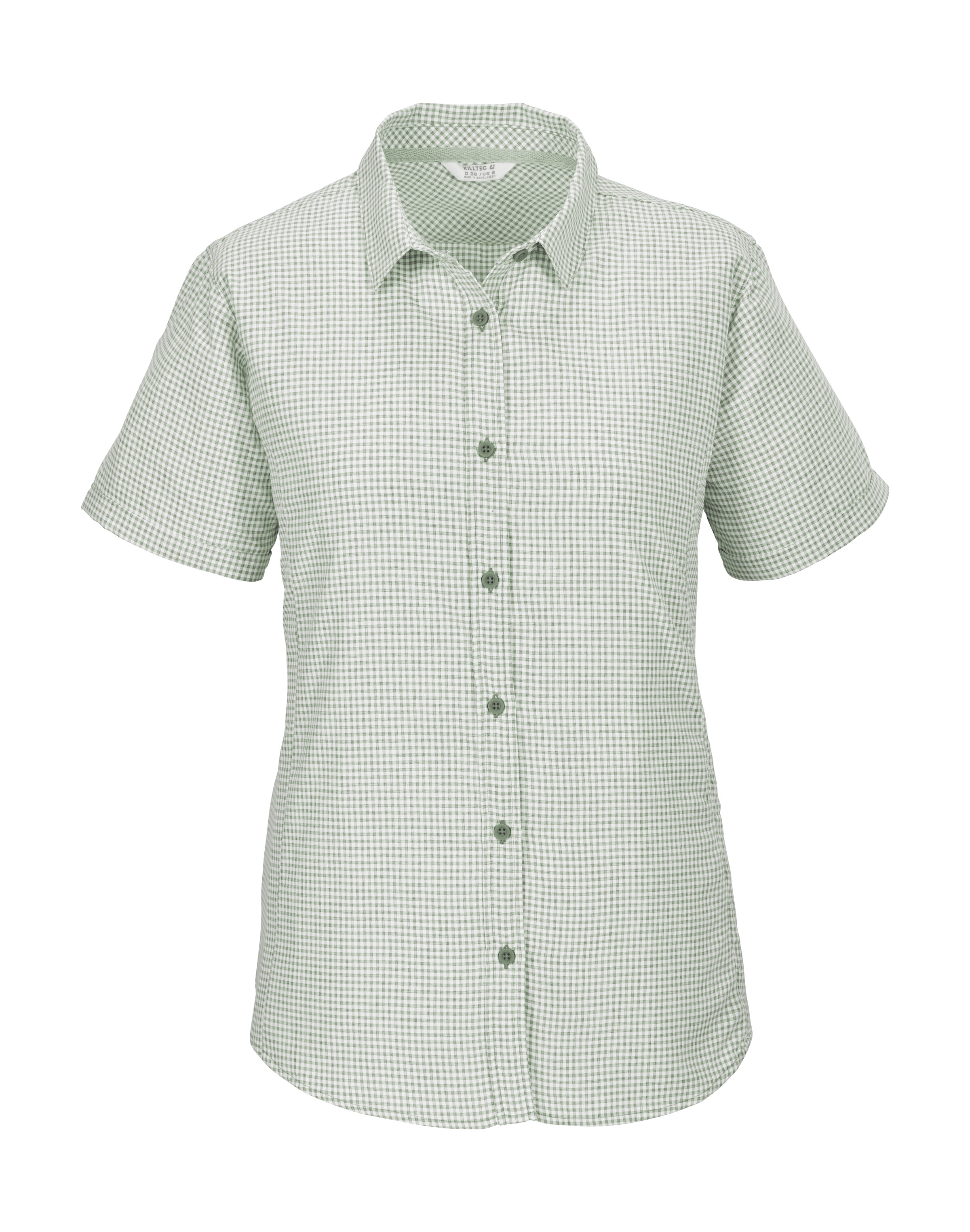 Killtec Funktionshemd "KOS 368 WMN WVN SHRT" Karierte, wasserabweisende, at günstig online kaufen