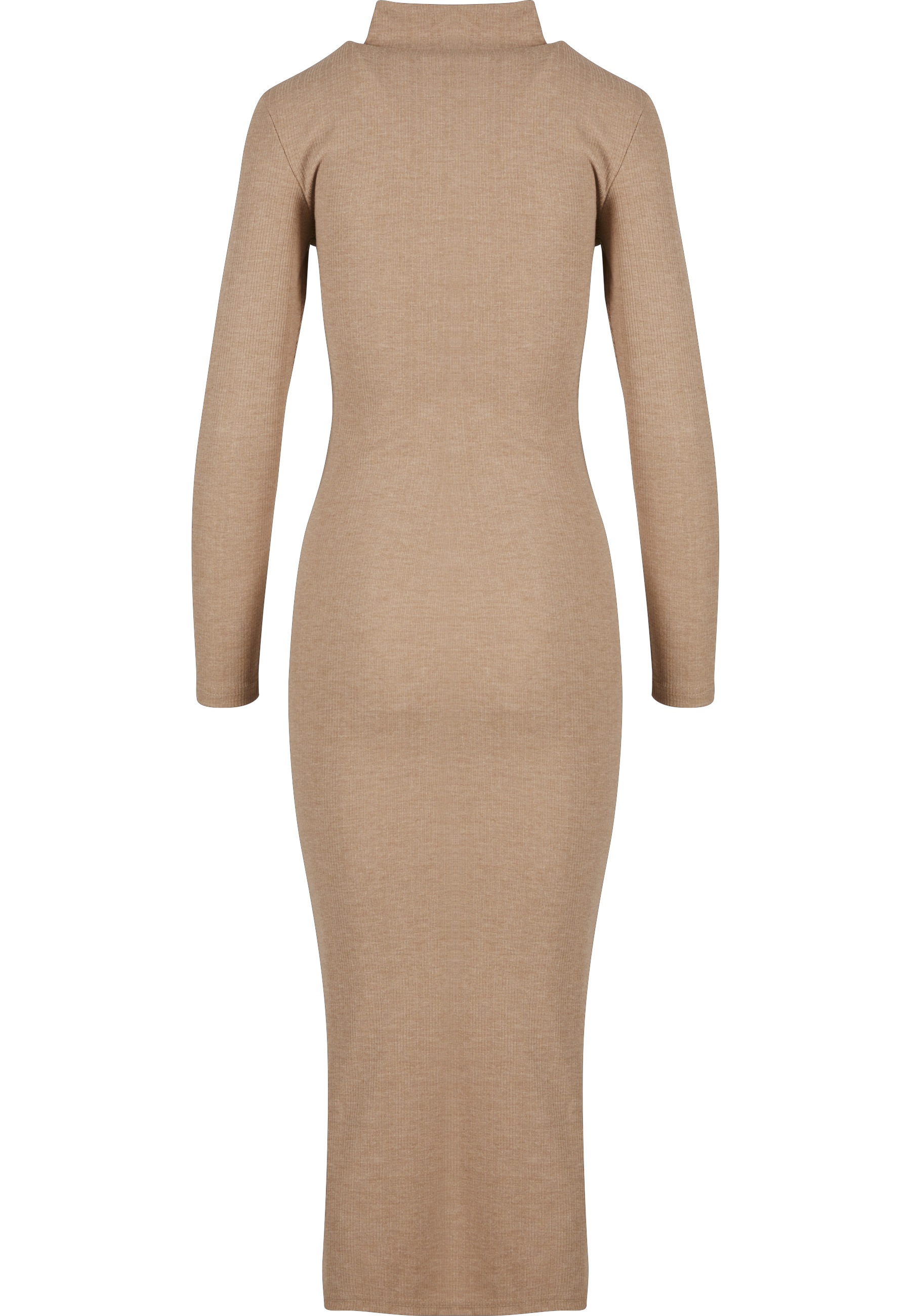 URBAN CLASSICS Shirtkleid »Urban Classics Ladies Rib Longlseeve Mockneck Dress« 1 Stk. tlg.