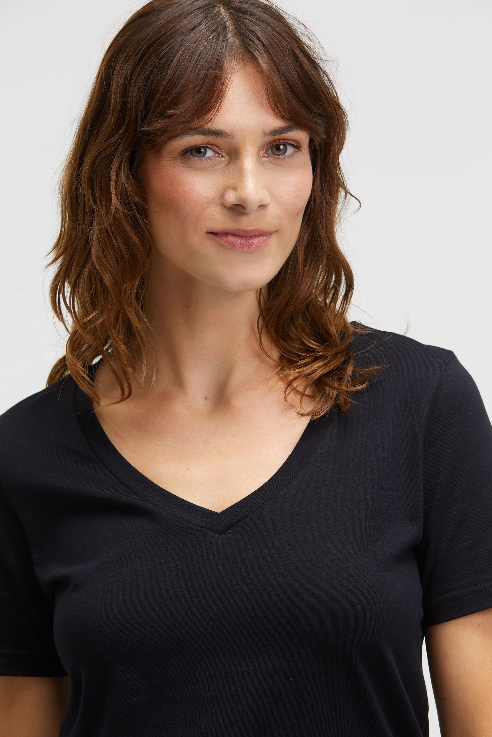 SENSES.THE LABEL V-Shirt, aus Baumwolle