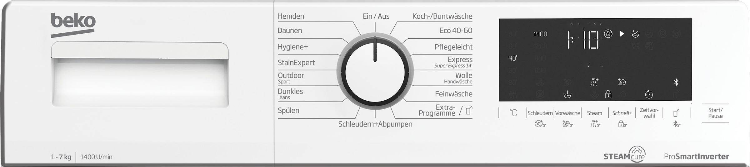 BEKO Waschmaschine »WML71432NR 7001540042«, 7 kg, 1400 U/min