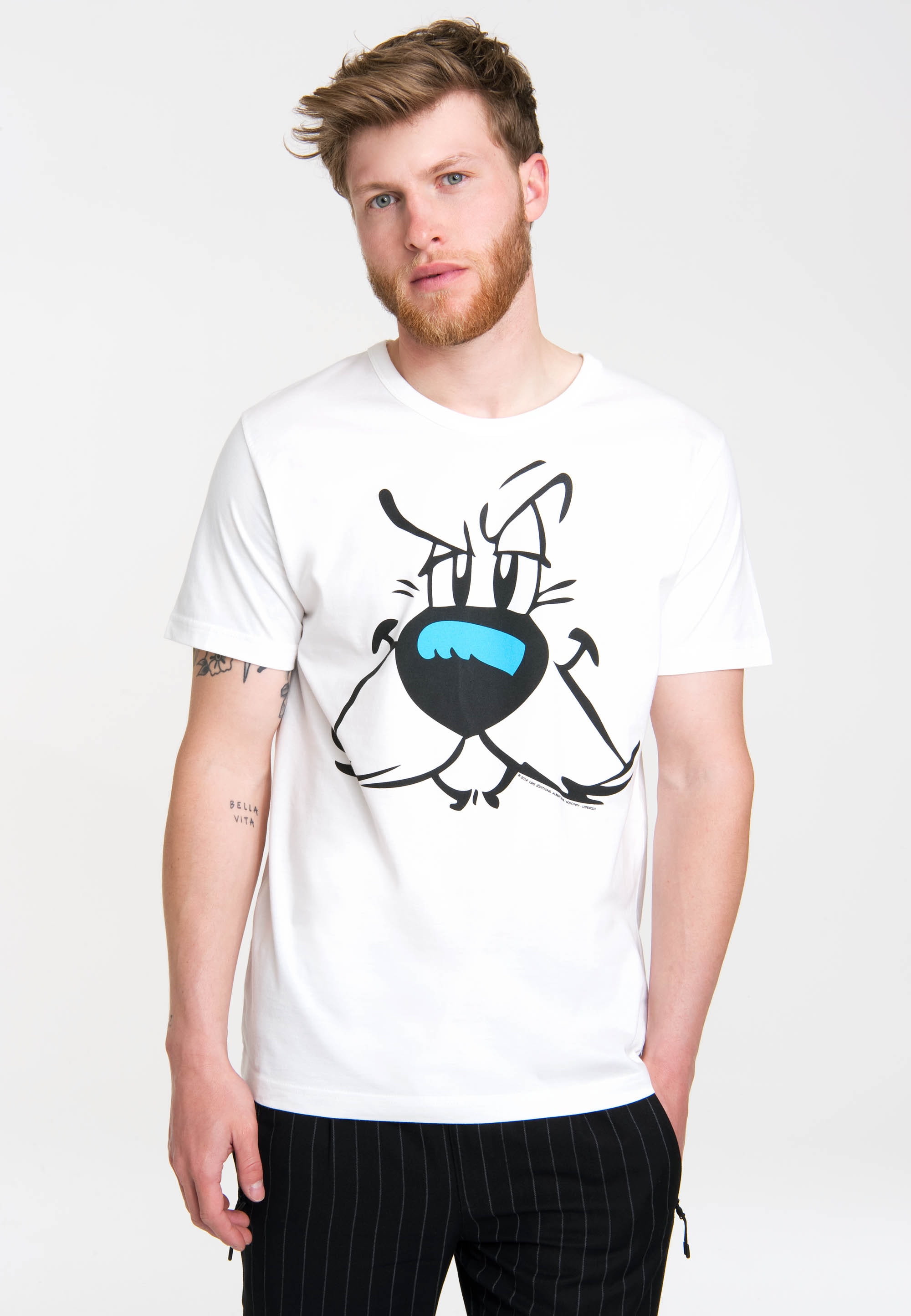 LOGOSHIRT T-Shirt »Idefix - Faces - Asterix«, mit coolem Print