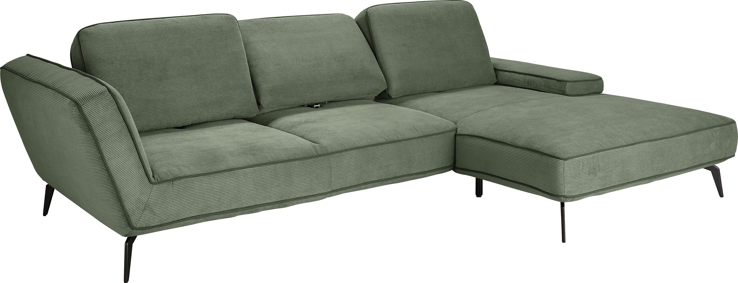 set one by Musterring Ecksofa "SO 4500, Füße schwarz matt, inkl Schwenkrück günstig online kaufen