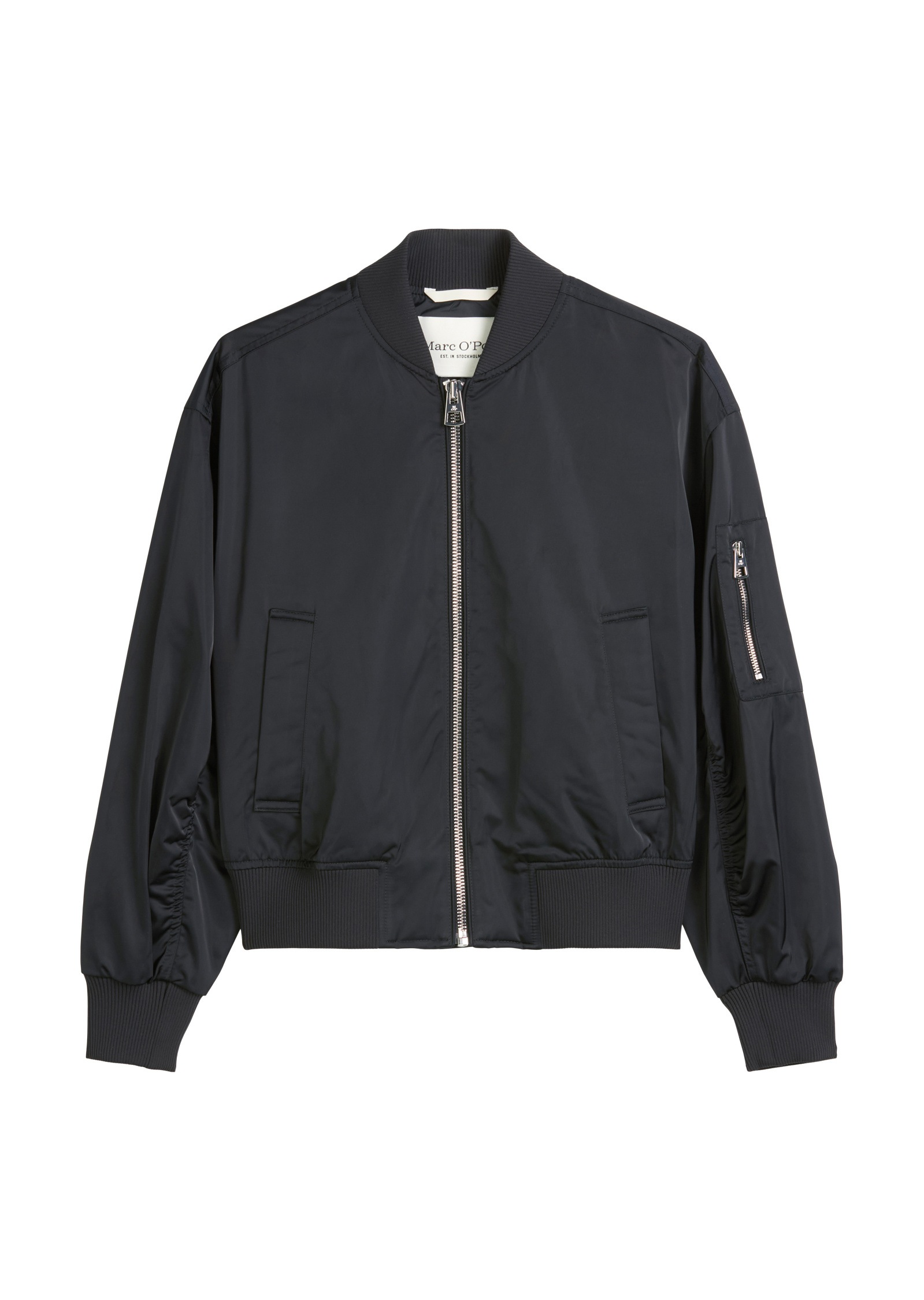 Marc O'Polo Outdoorjacke »aus recyceltem Shiny-Polyester-Twill«, ohne Kapuze