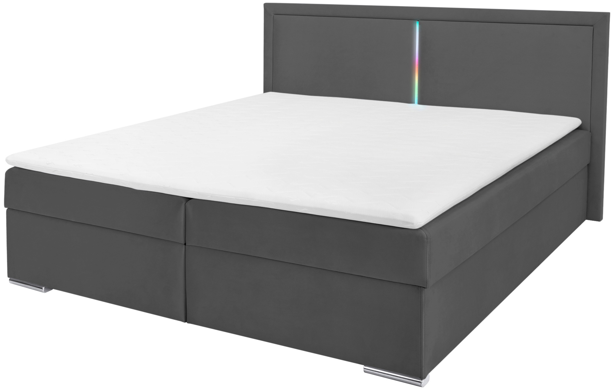 COLLECTION AB Boxbett »Athena«, Inkl. LED-Beleuchtung, Topper und Stauraum